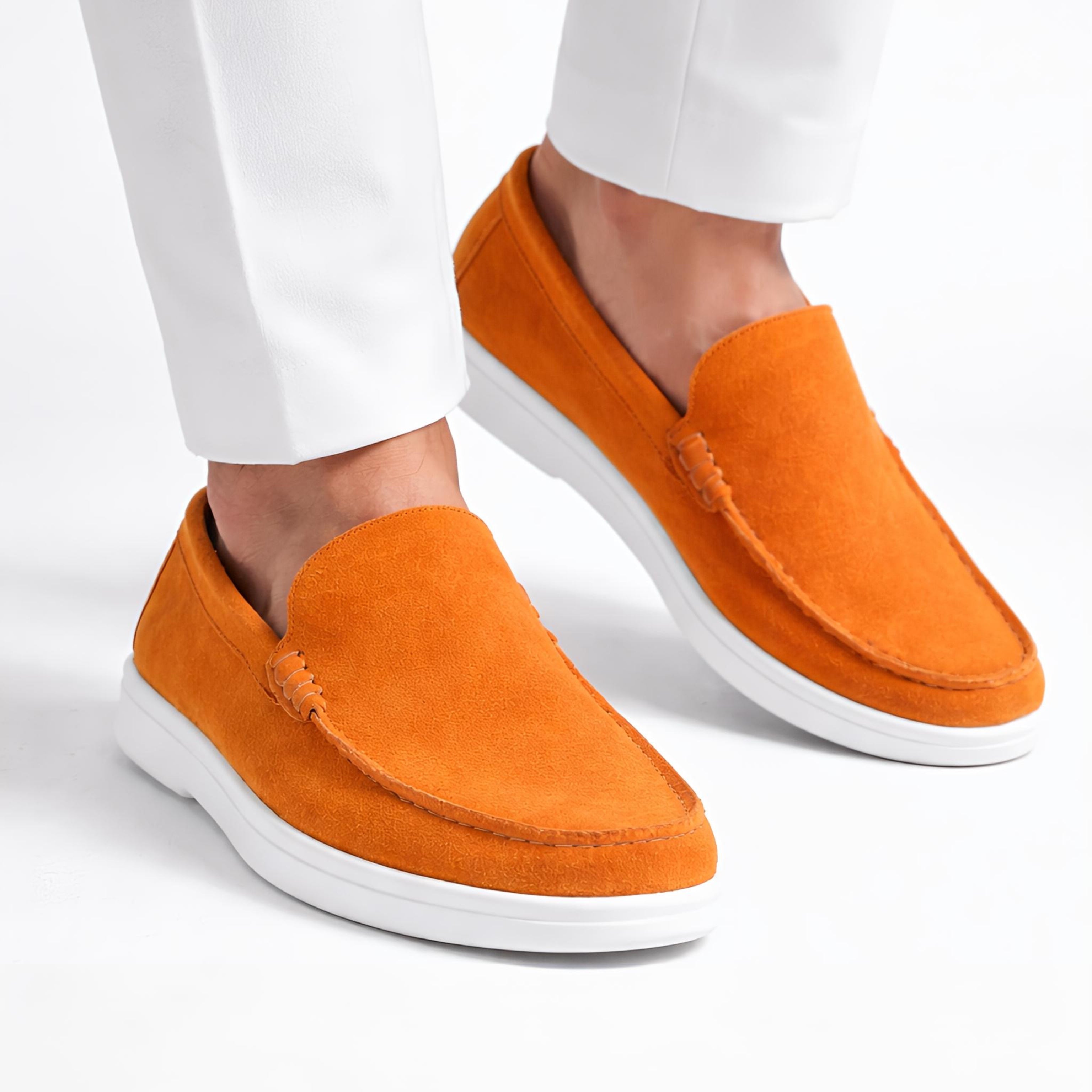 Suede Loafer Cosmic Flame- 100% Pure Suede Leather