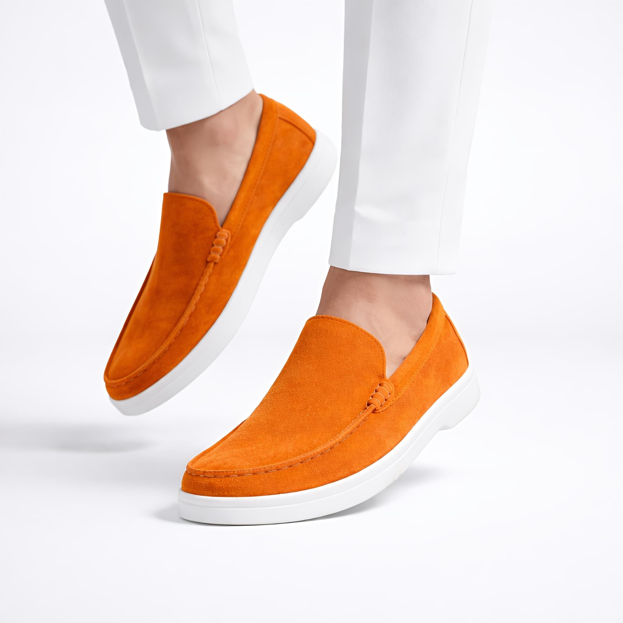 Suede Loafer Cosmic Flame- 100% Pure Suede Leather