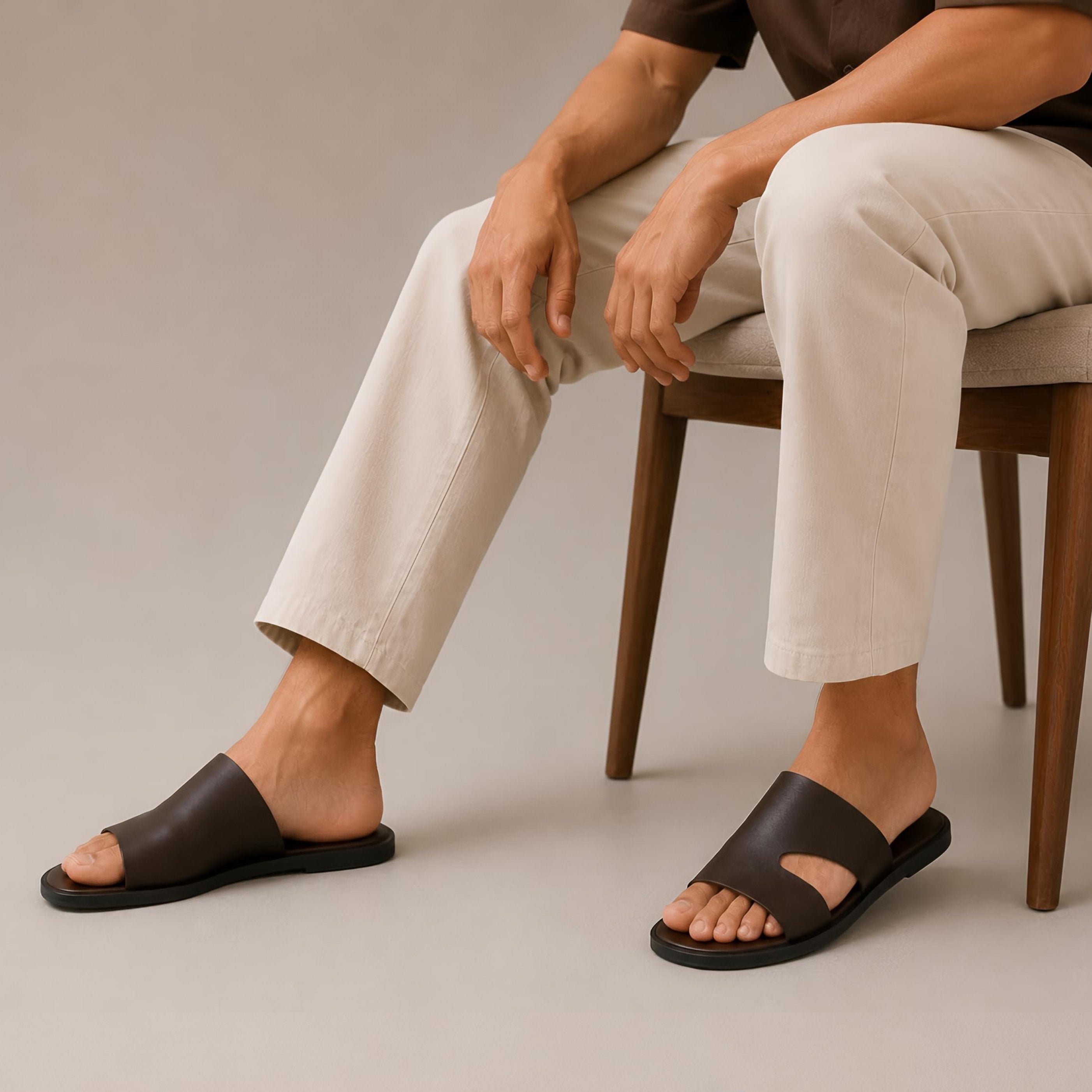 Pilat Cutout Slides (Brown)
