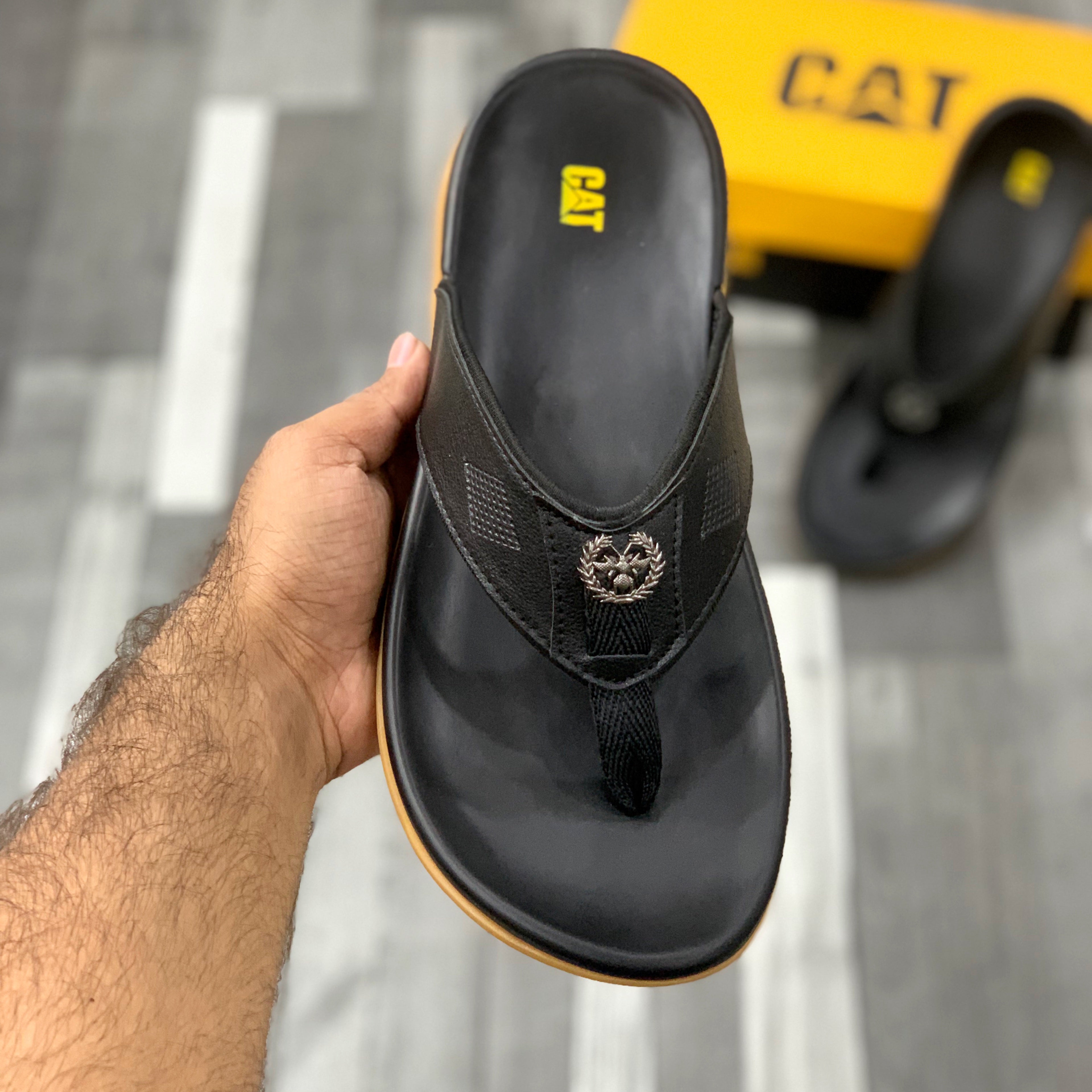 C.A.T Badge Soft Slides (Black)