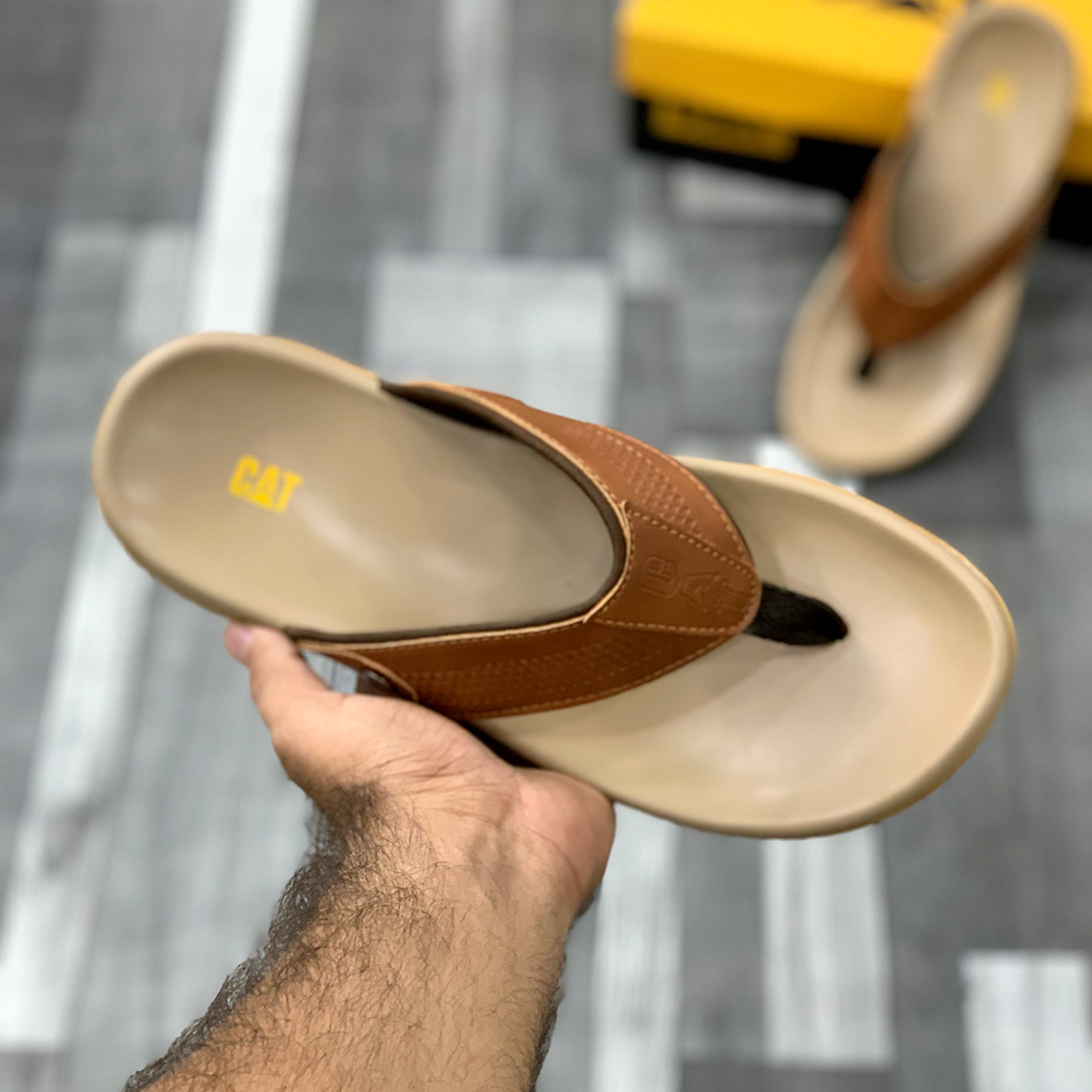 C.A.T Logo Soft Slides (Light Brown)