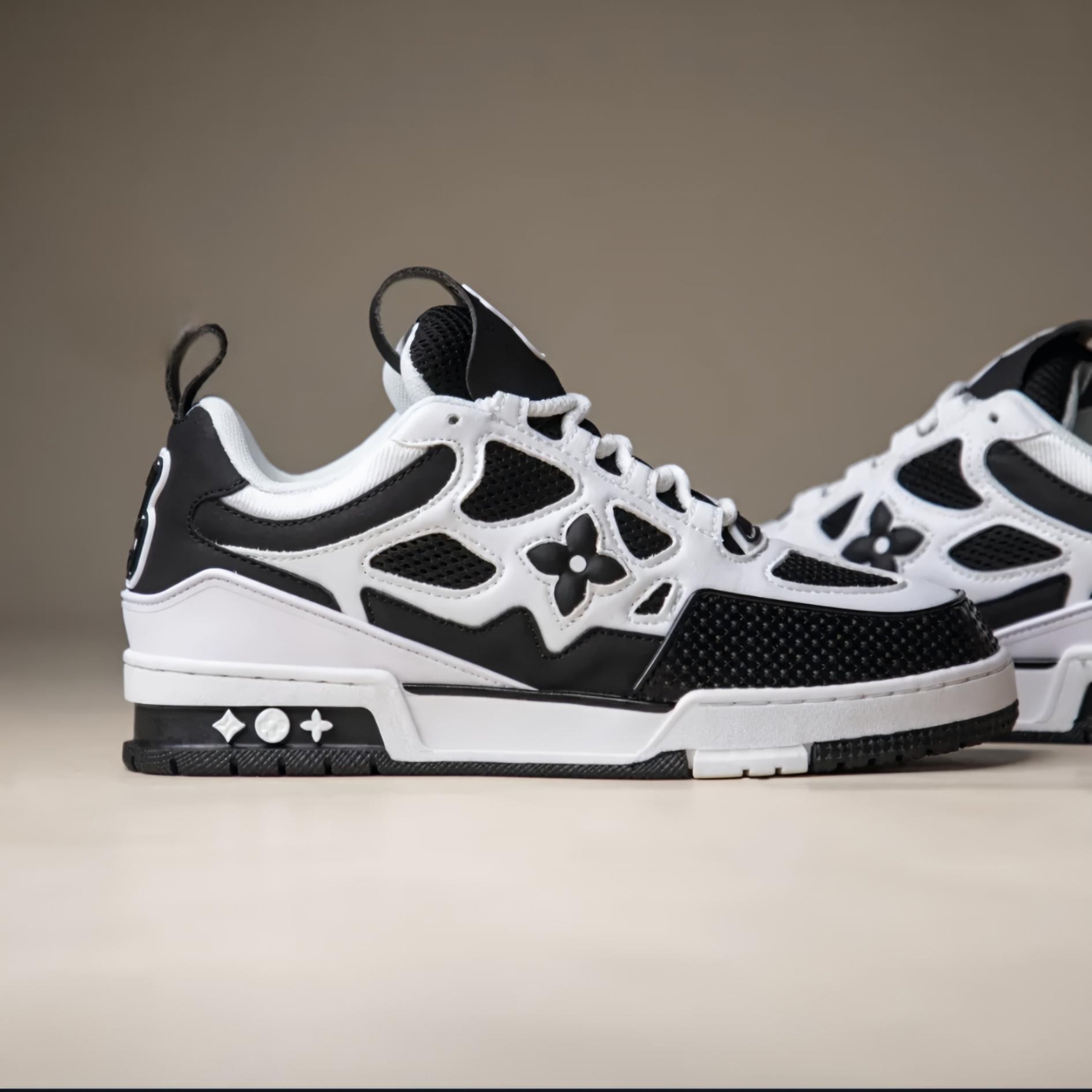 Lo-Vi Skate Sneakers (White Black) Premium Batch