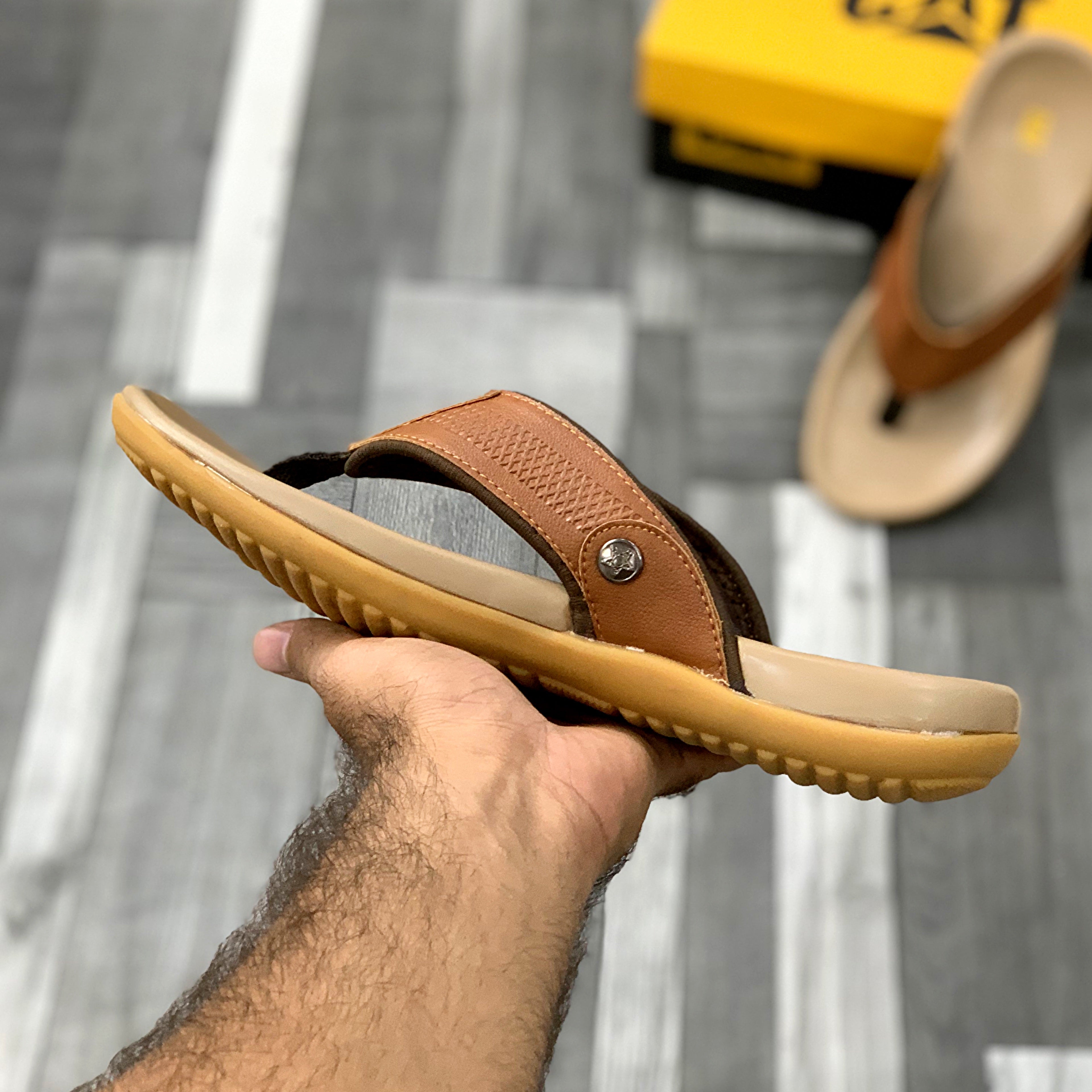 C.A.T Logo Soft Slides (Light Brown)