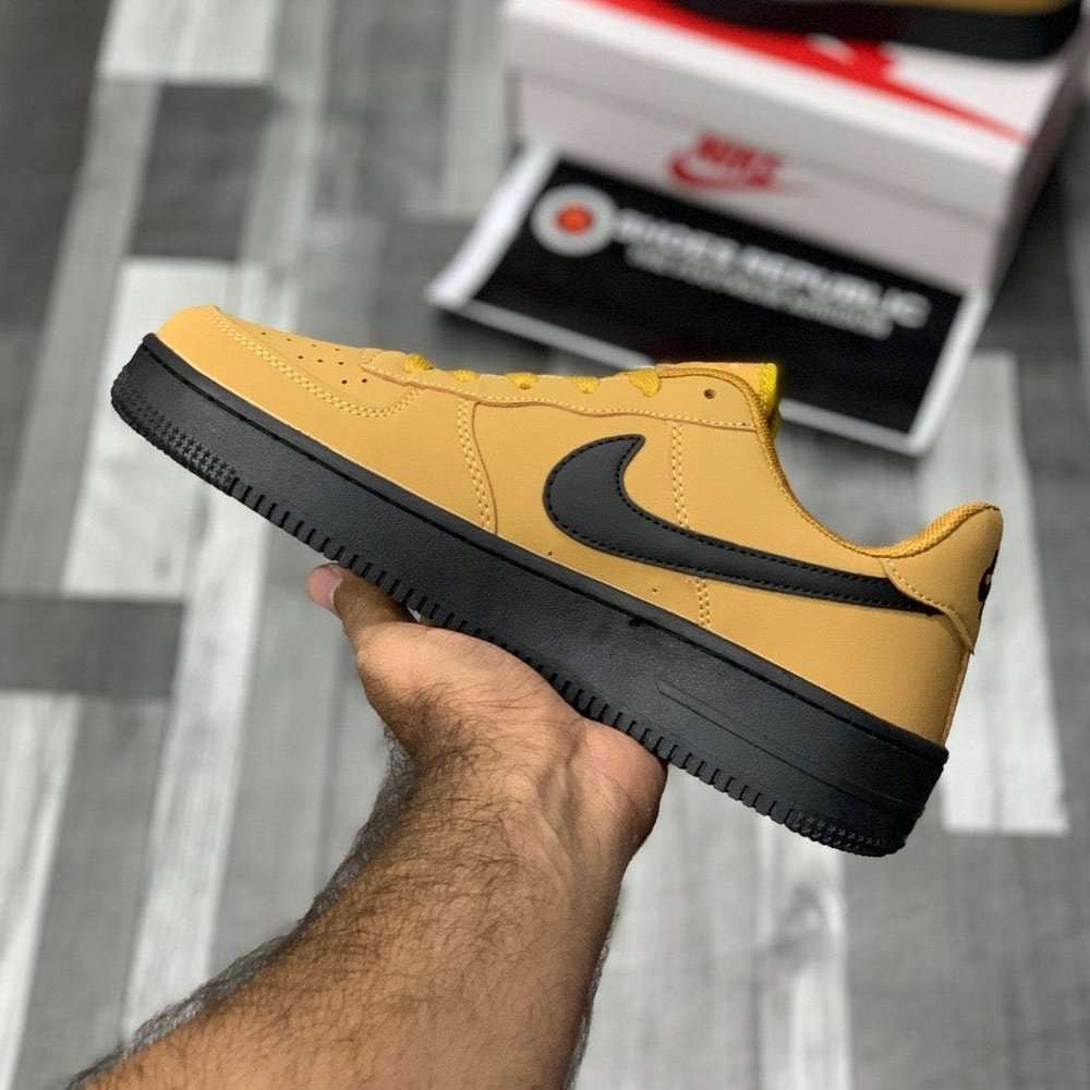 AF-1 Anthracite & Camel - Classic Two-Tone - ShoesRepublic
