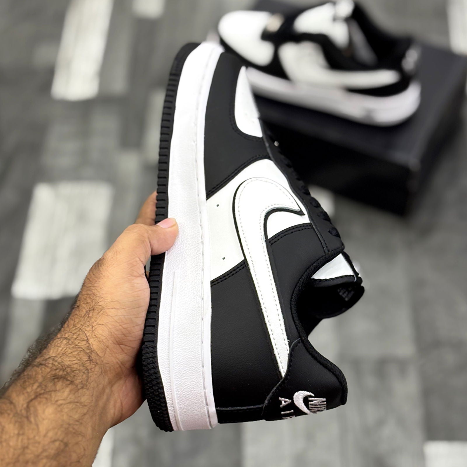 AF-1 Black White Premium Batch - ShoesRepublic