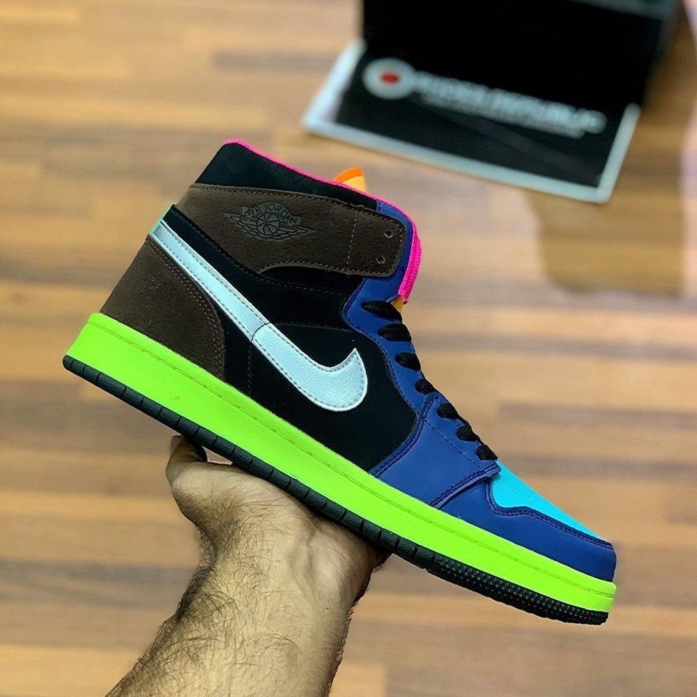 AJ-1 High Bio Hack - Multicolor Sneakers - ShoesRepublic