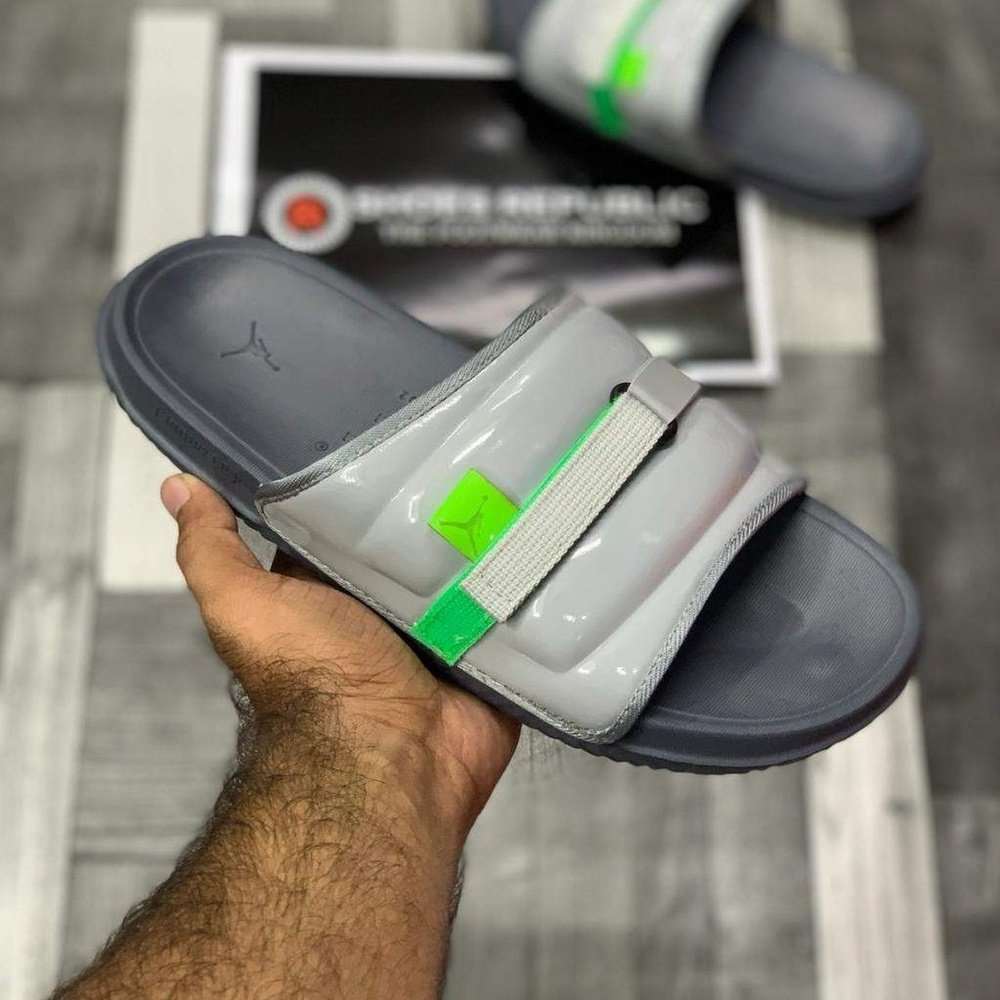 AJ Superr Play Slide (Smokey Grey) - ShoesRepublic