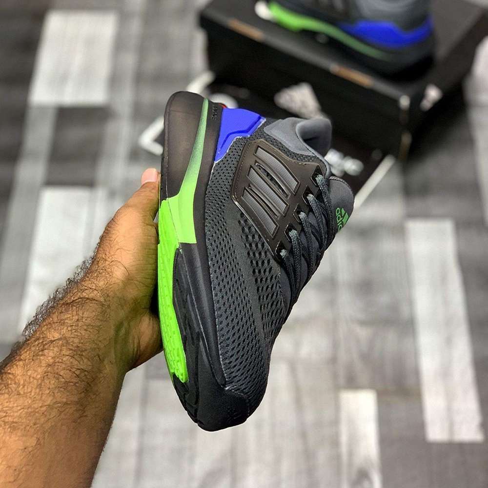 Adii Ulltrabouncce Running (Charcoal-Neon) - ShoesRepublic