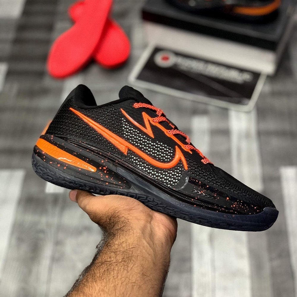 Aiir Zooom G.t Cut (Eybl Black Orange) Premium batch - ShoesRepublic