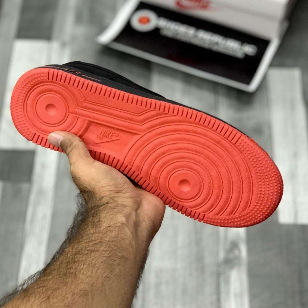 Air Force 1 Red Rope Laces | Bold Statement Sneaker - ShoesRepublic