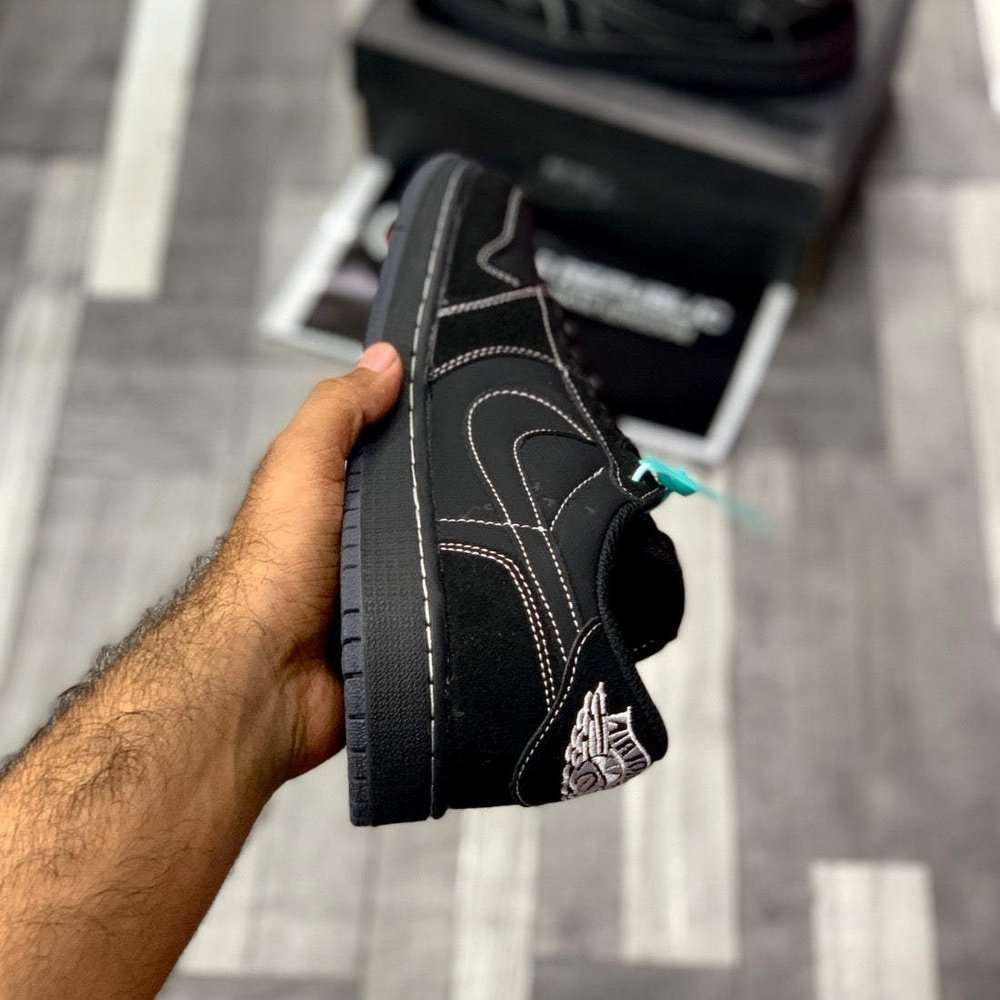 Aj-1 Lows x Traviis Scottt (Black Phantom) AAA Version - ShoesRepublic