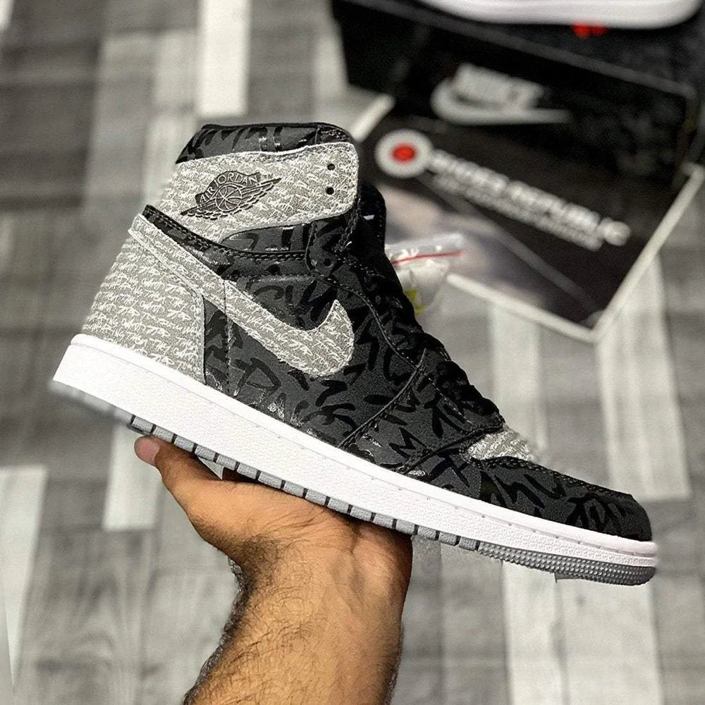 Aj-1 highttops (Rebelliionaiire) Dot Perfect Verison - ShoesRepublic