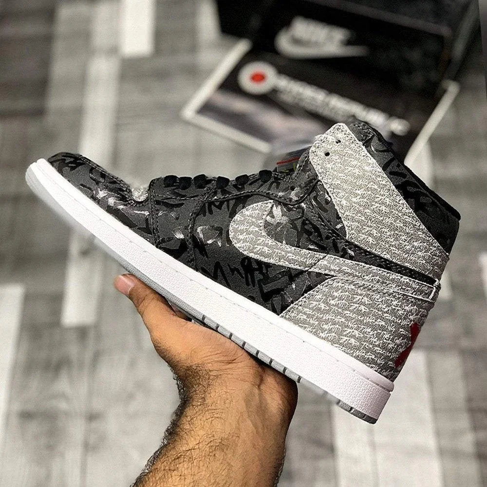 Aj-1 highttops (Rebelliionaiire) Dot Perfect Verison - ShoesRepublic