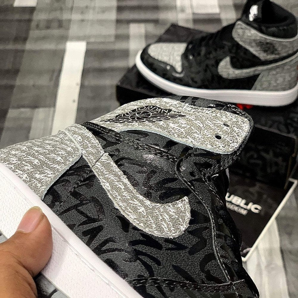 Aj-1 highttops (Rebelliionaiire) Dot Perfect Verison - ShoesRepublic