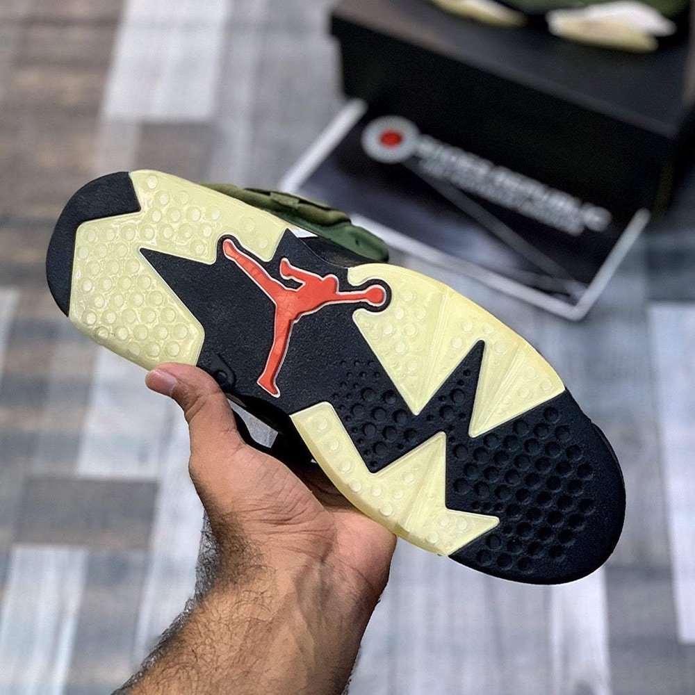 Aj-6 x Traviiis (Medium Oliive) Premium Batch - ShoesRepublic