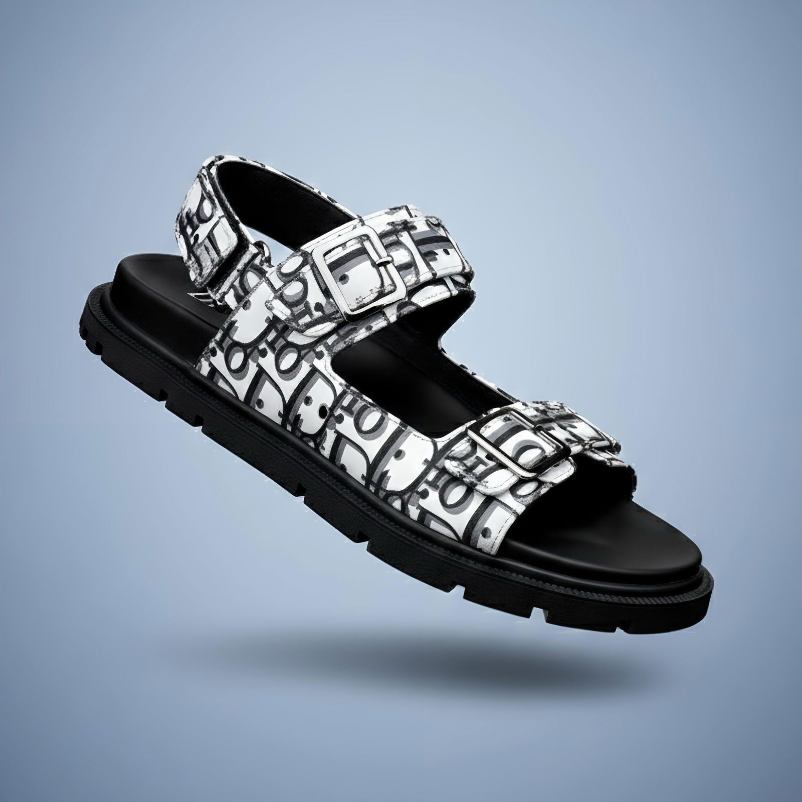 Aqua Obligue Sandals White - ShoesRepublic