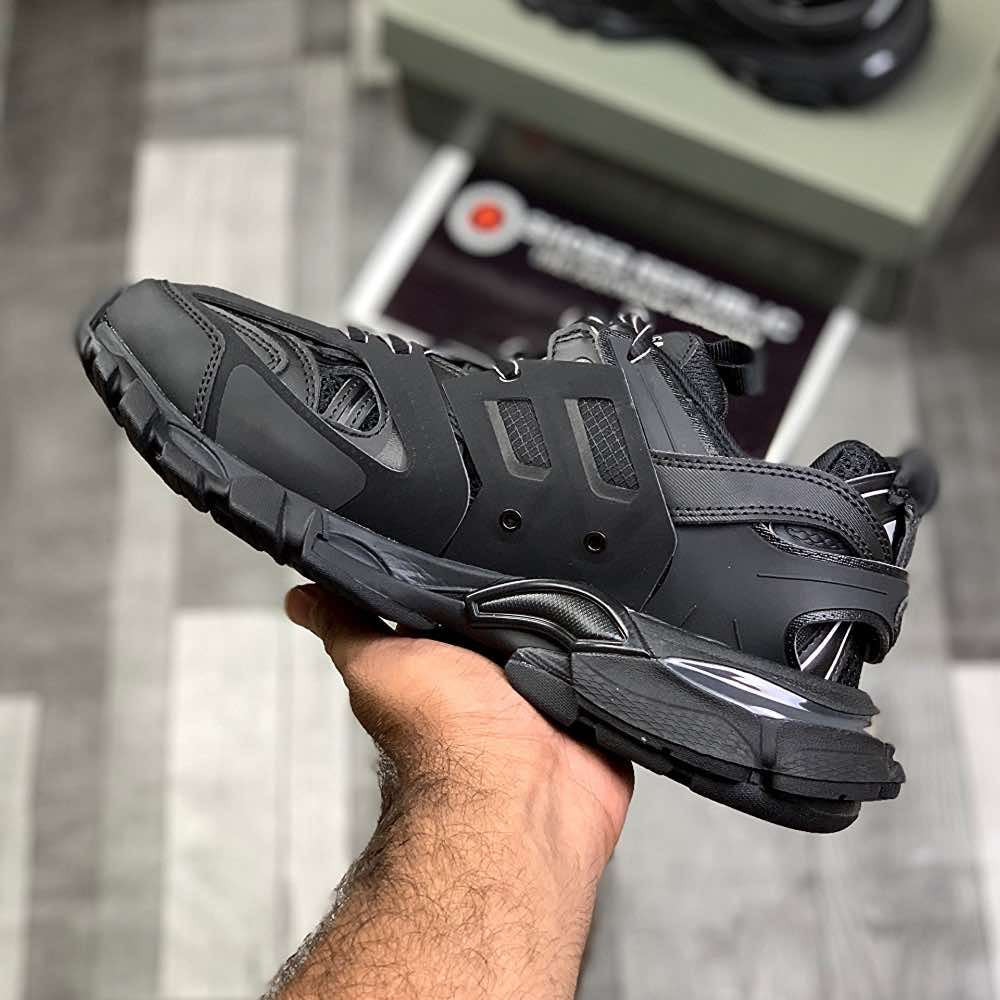 Ballenciiaga Trackk 1.0 (All Black)Top Premium Batch - ShoesRepublic