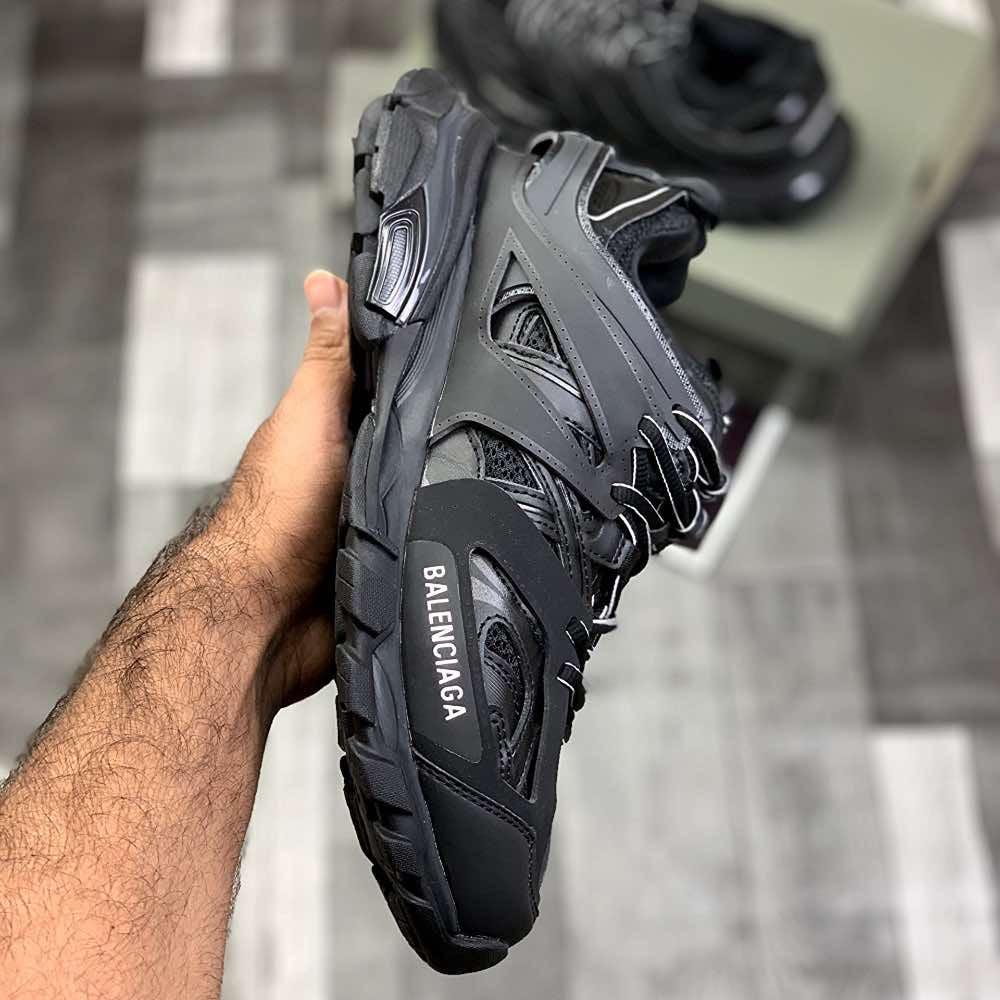 Ballenciiaga Trackk 1.0 (All Black)Top Premium Batch - ShoesRepublic