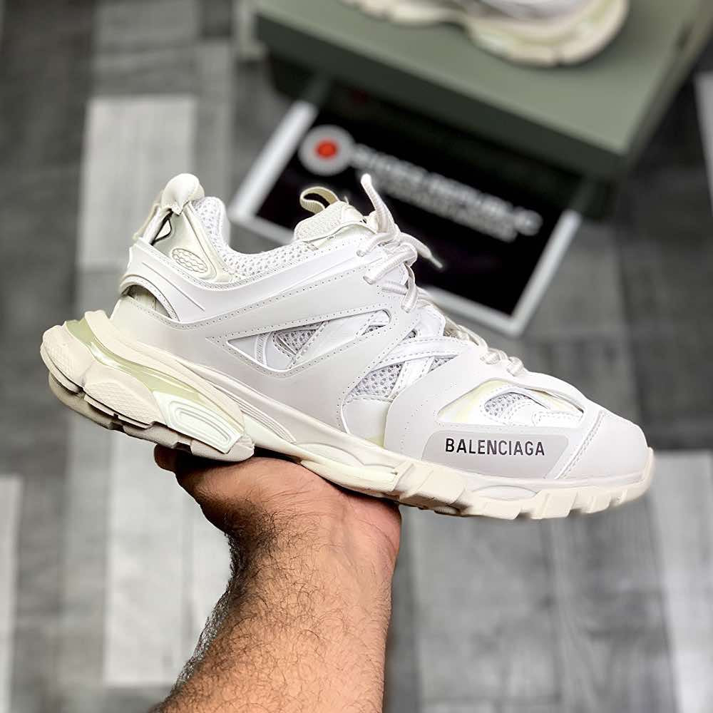 Ballenciiaga Trackk 1.0 (Cream Whiite)Top Premium Batch - ShoesRepublic