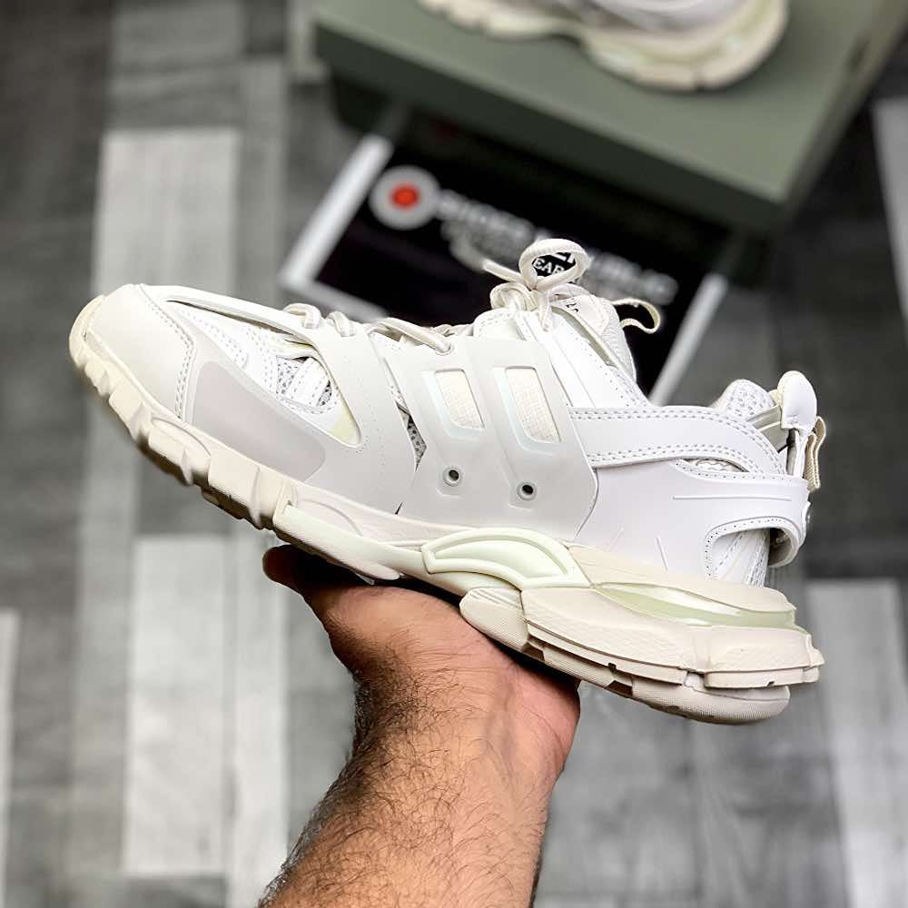 Ballenciiaga Trackk 1.0 (Cream Whiite)Top Premium Batch - ShoesRepublic