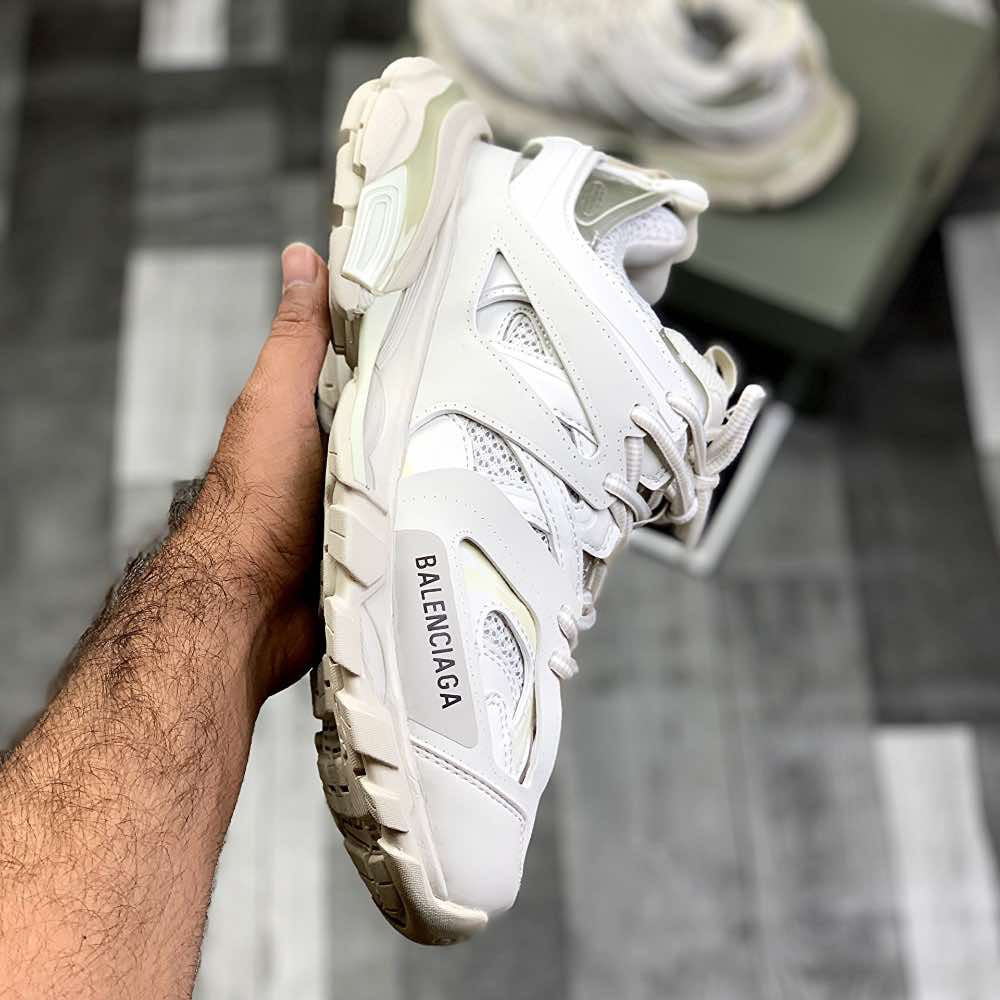 Ballenciiaga Trackk 1.0 (Cream Whiite)Top Premium Batch - ShoesRepublic