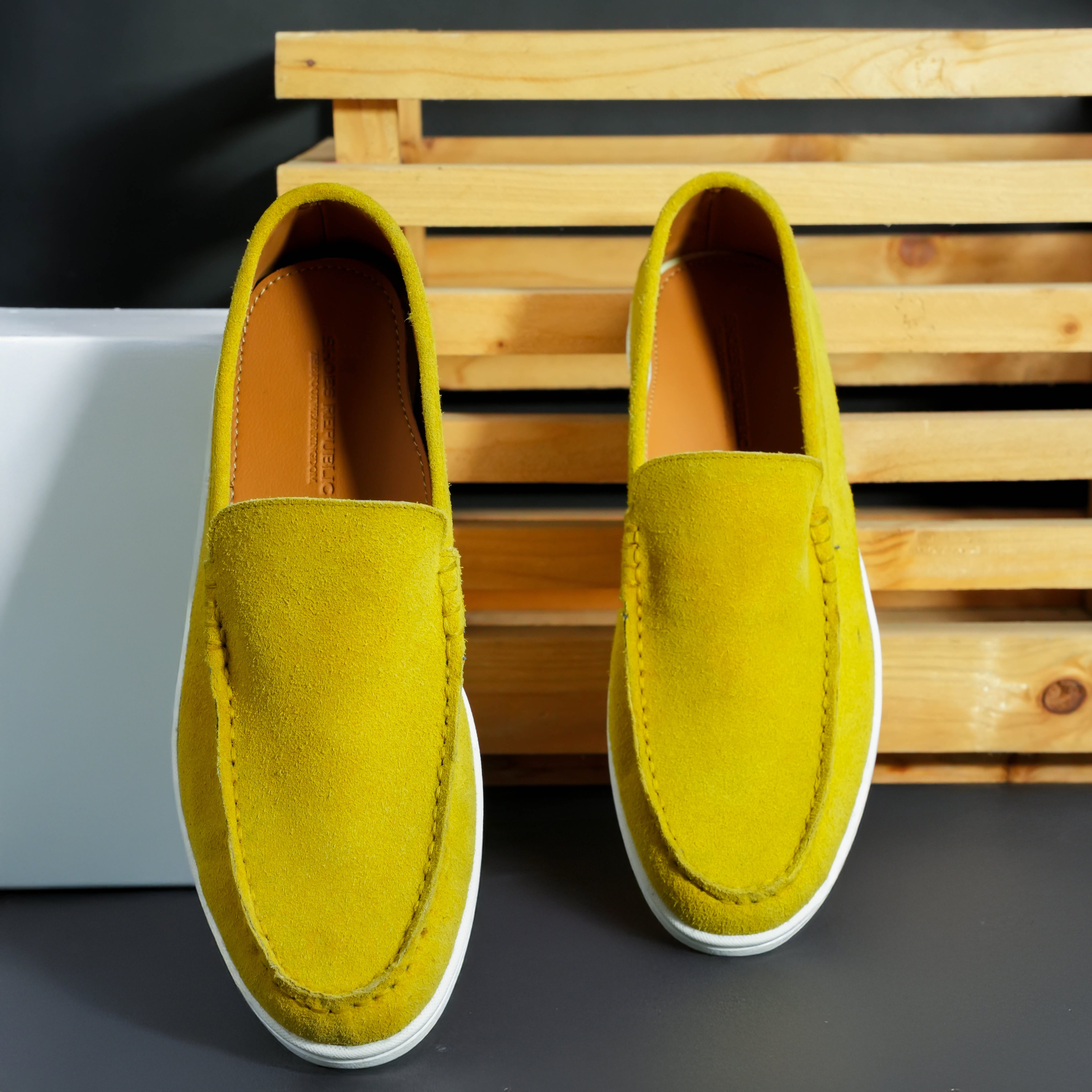 Suede Loafer Solar Bloom- 100% Pure Suede Leather