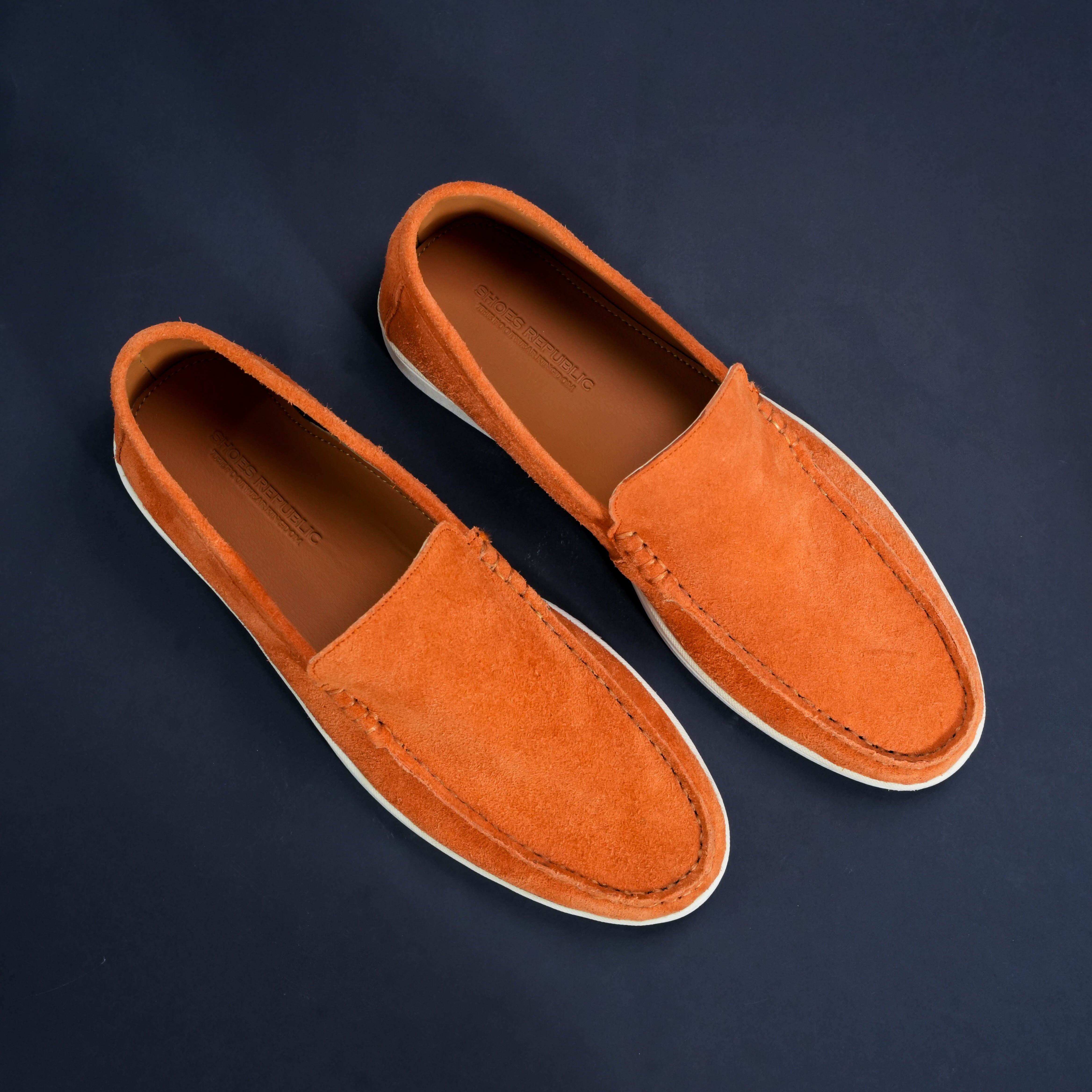 Suede Loafer Cosmic Flame- 100% Pure Suede Leather
