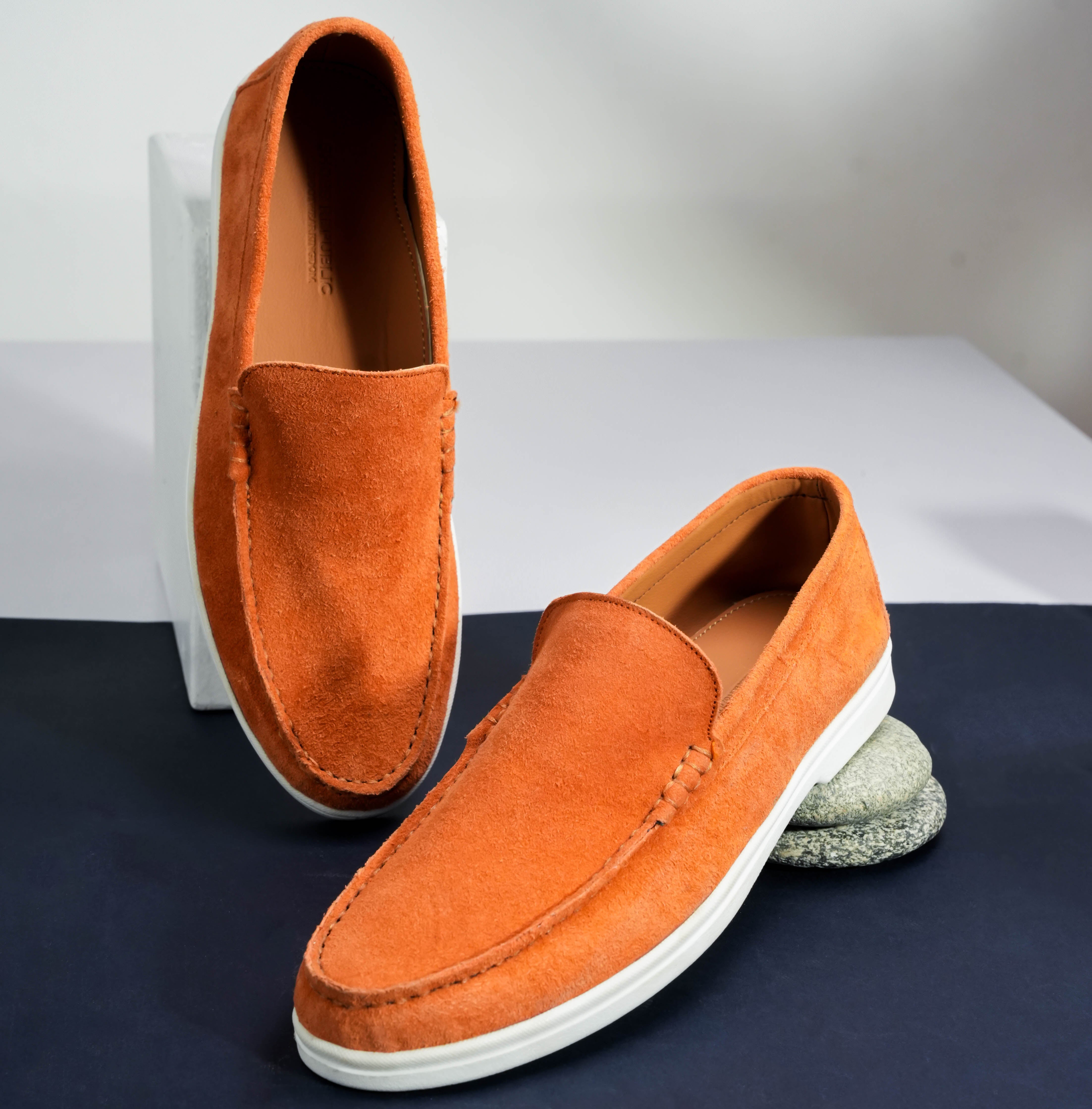 Suede Loafer Cosmic Flame- 100% Pure Suede Leather