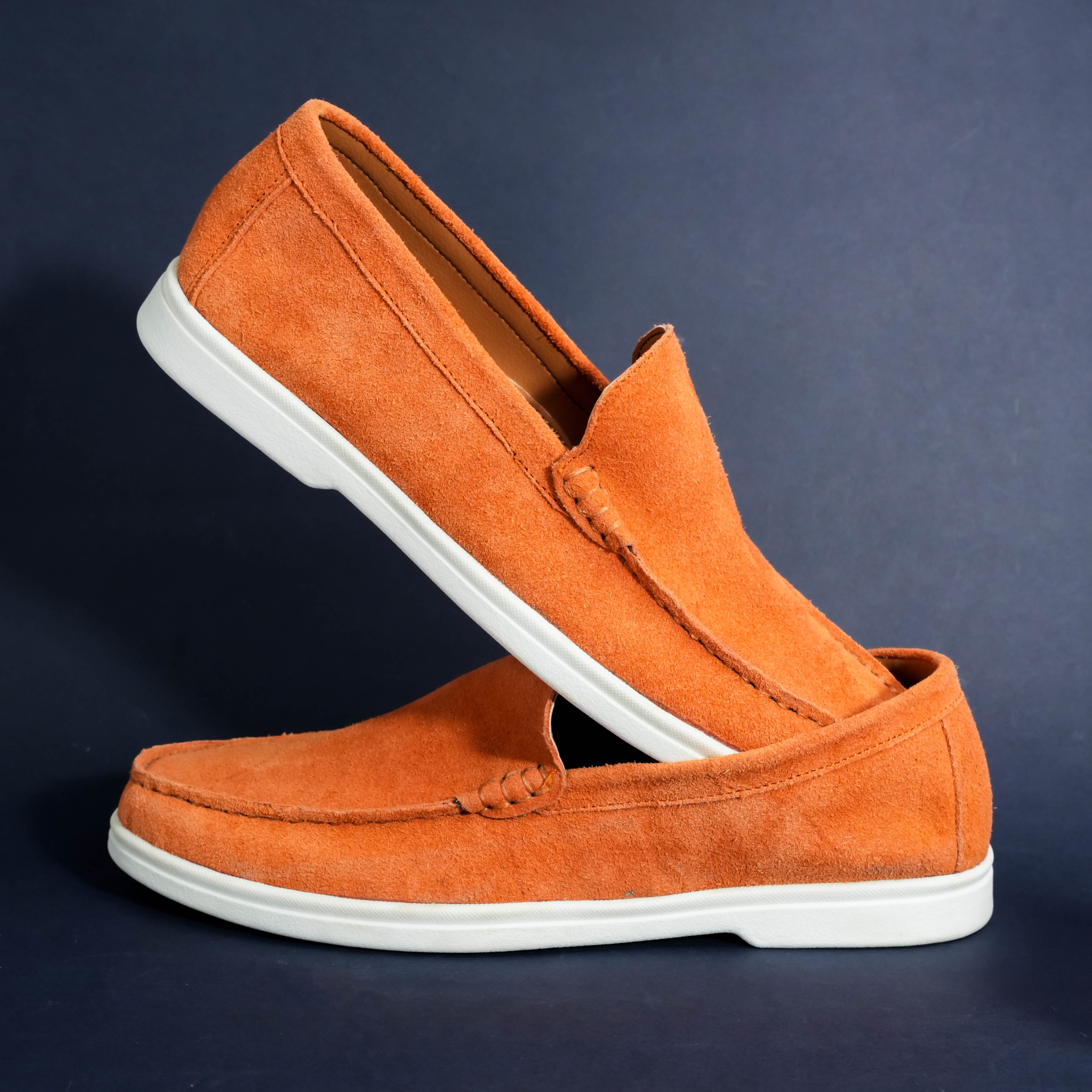 Suede Loafer Cosmic Flame- 100% Pure Suede Leather