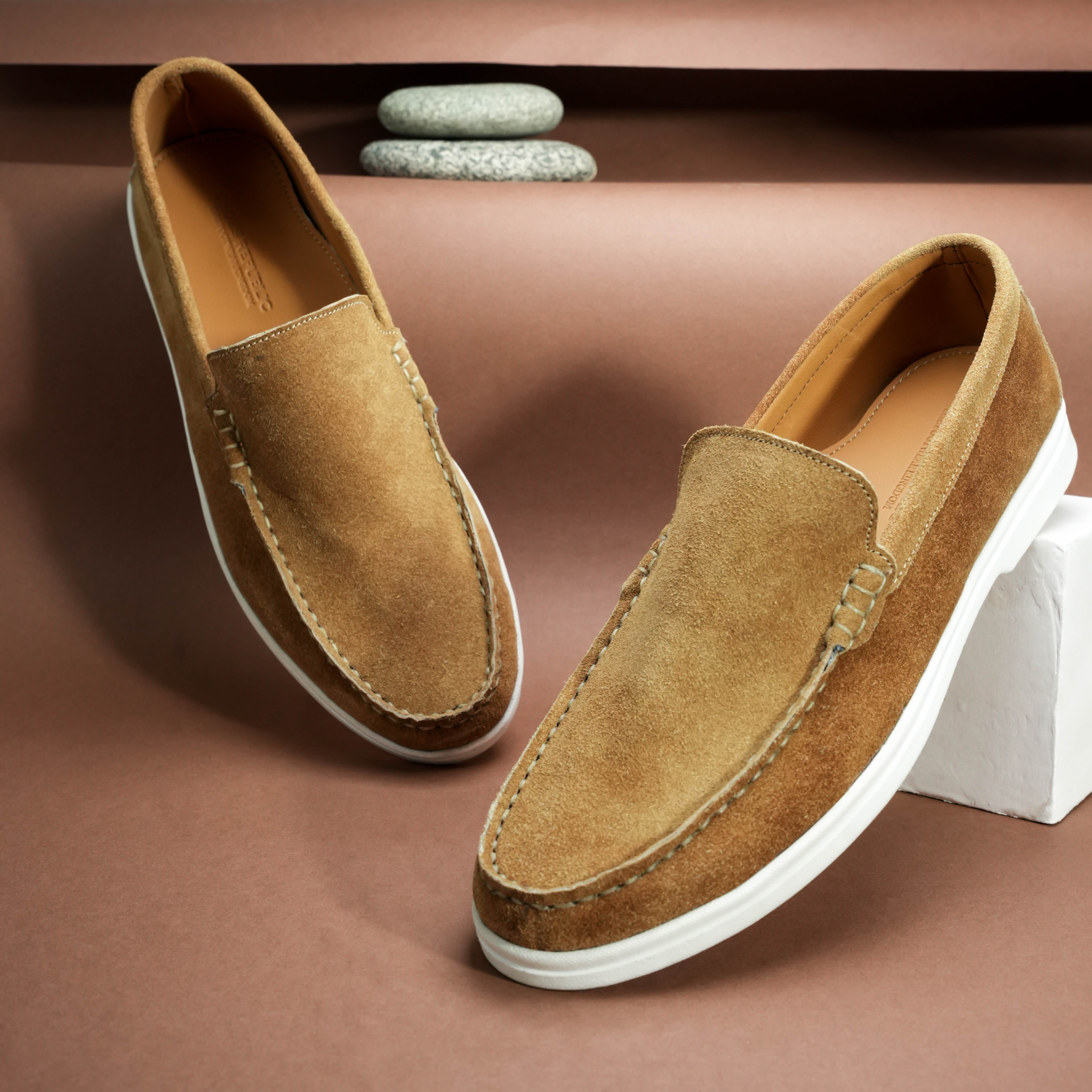 Suede Loafer Earth- 100% Pure Suede Leather