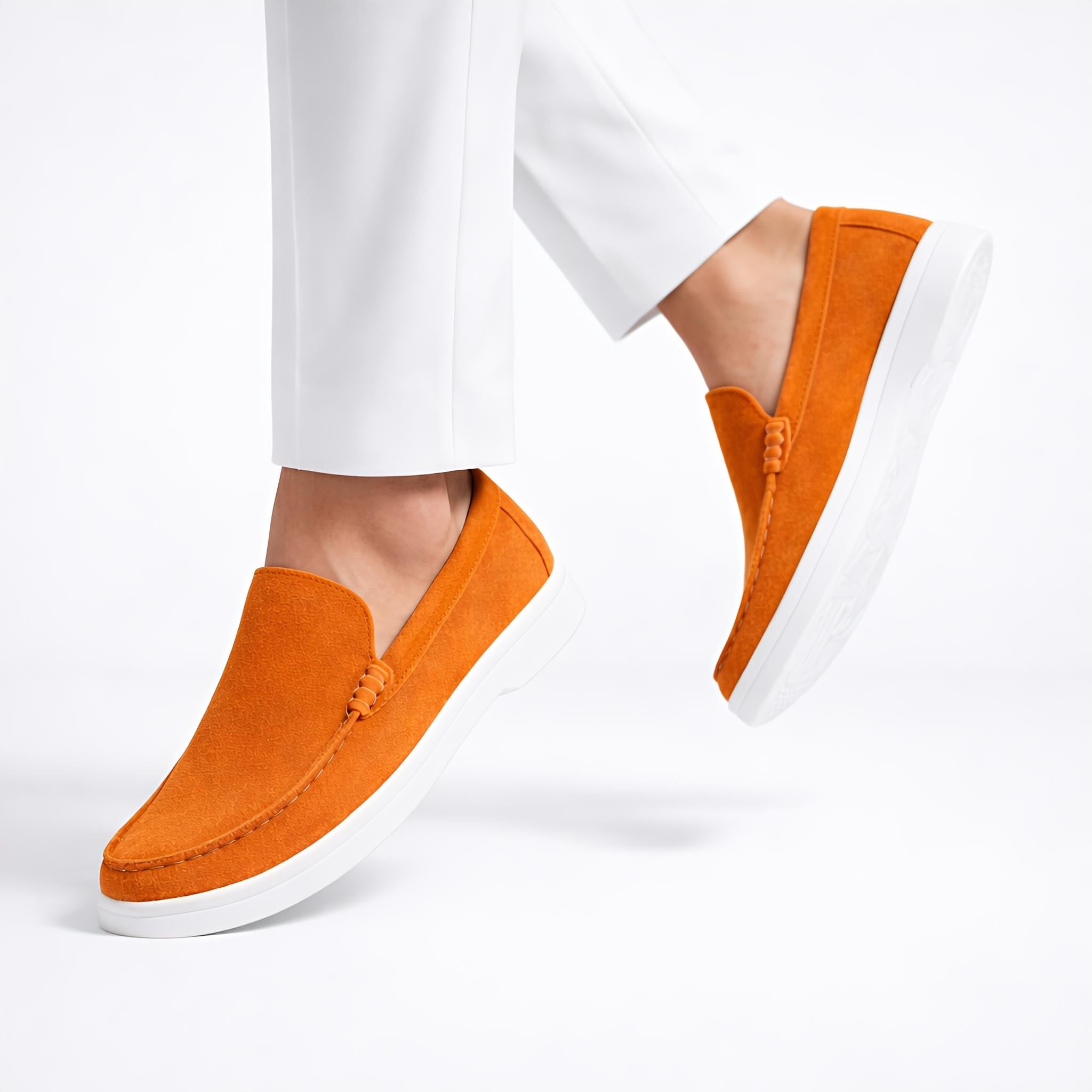 Suede Loafer Cosmic Flame- 100% Pure Suede Leather