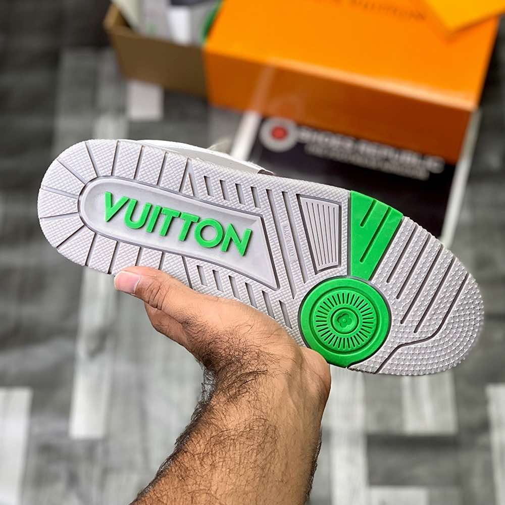 Lo-Vi Trainers (Grey Green) Top Premium Batch - ShoesRepublic