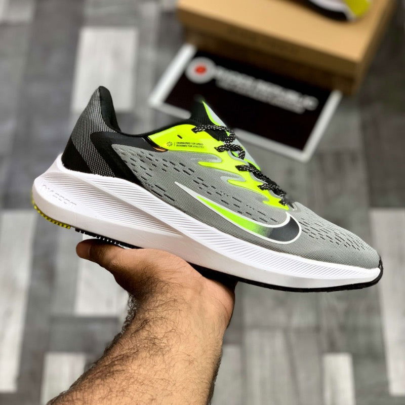 Nk Zooom Wiinfloo 7 (Grey Neon) - ShoesRepublic