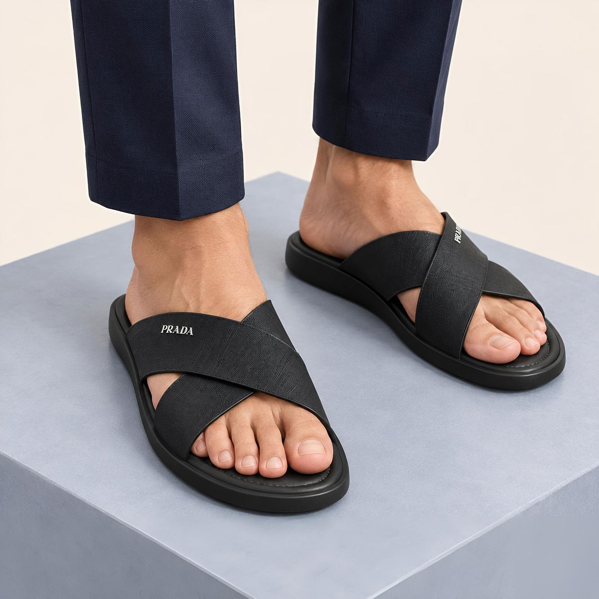 Saffiano Cross (Black) - ShoesRepublic