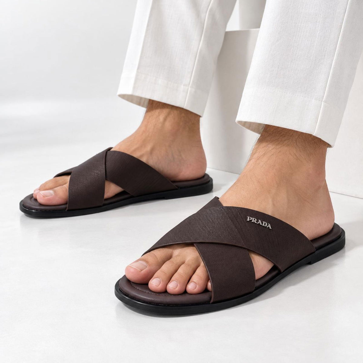 Saffiano Cross (Brown) - ShoesRepublic
