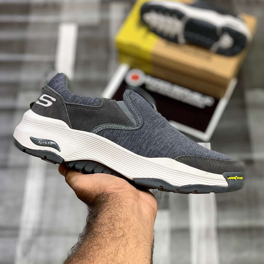 Skecherrs Archfitt Slip-In "Grey" - ShoesRepublic
