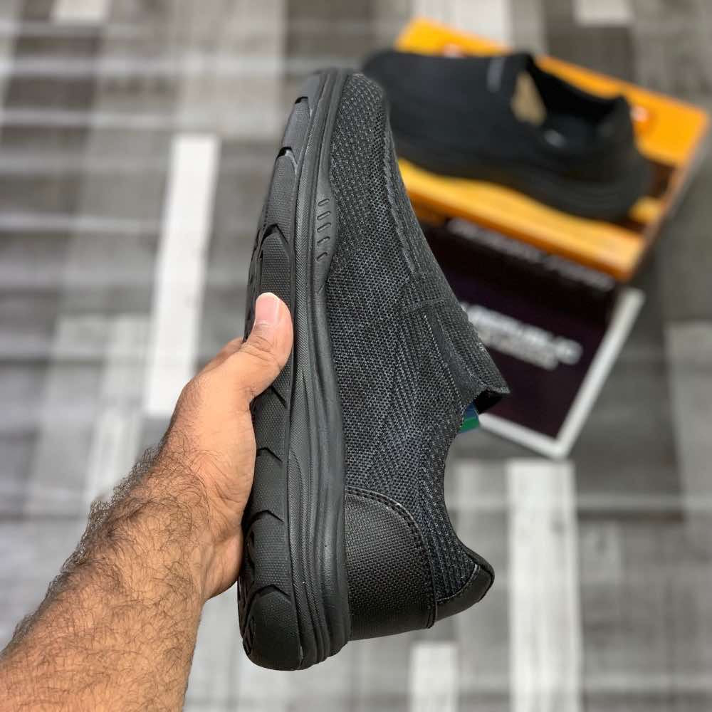 Skecherrs Relaxed Fitt with Air-Cooled "Black" - ShoesRepublic