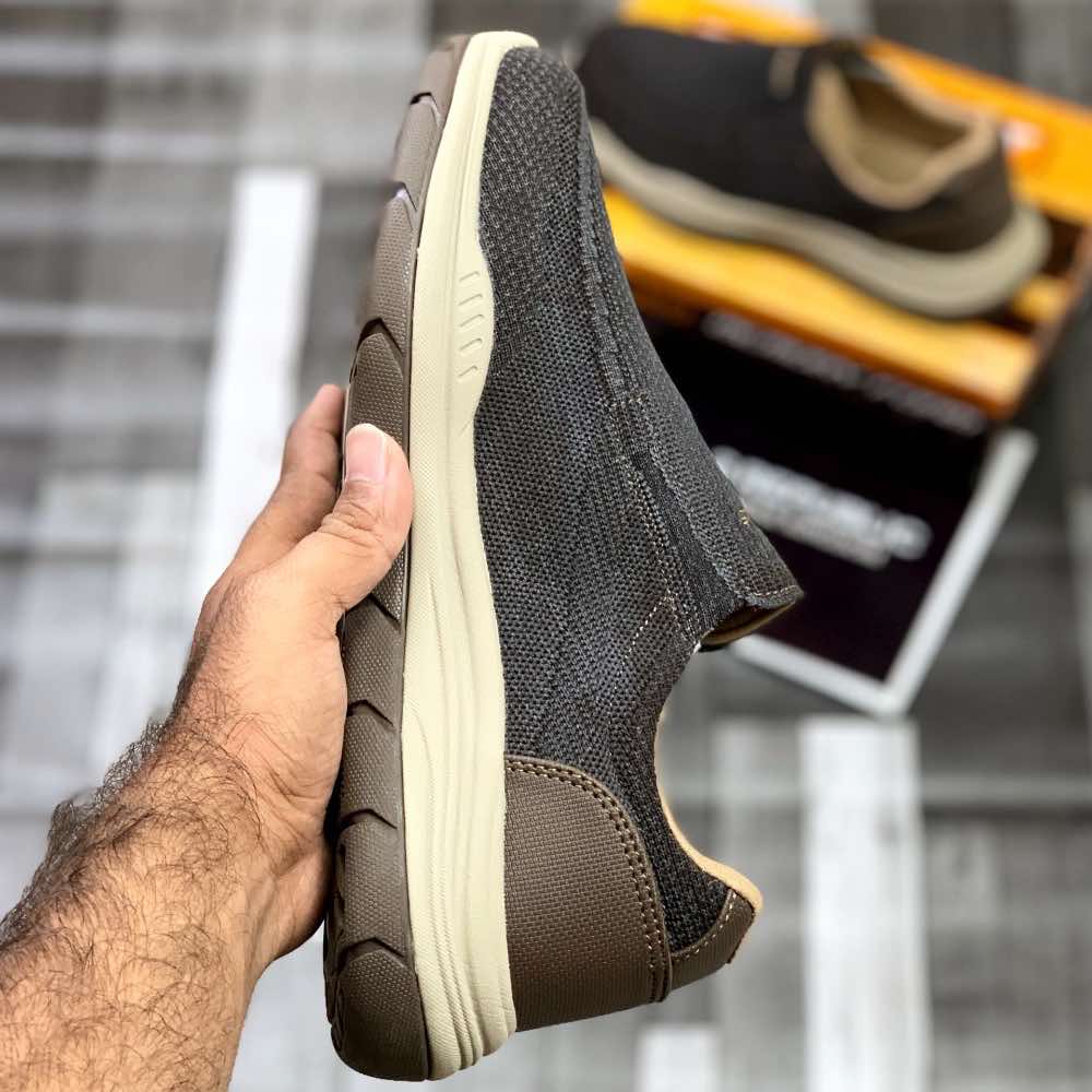 Skecherrs Relaxed Fitt with Air-Cooled "Brown" - ShoesRepublic
