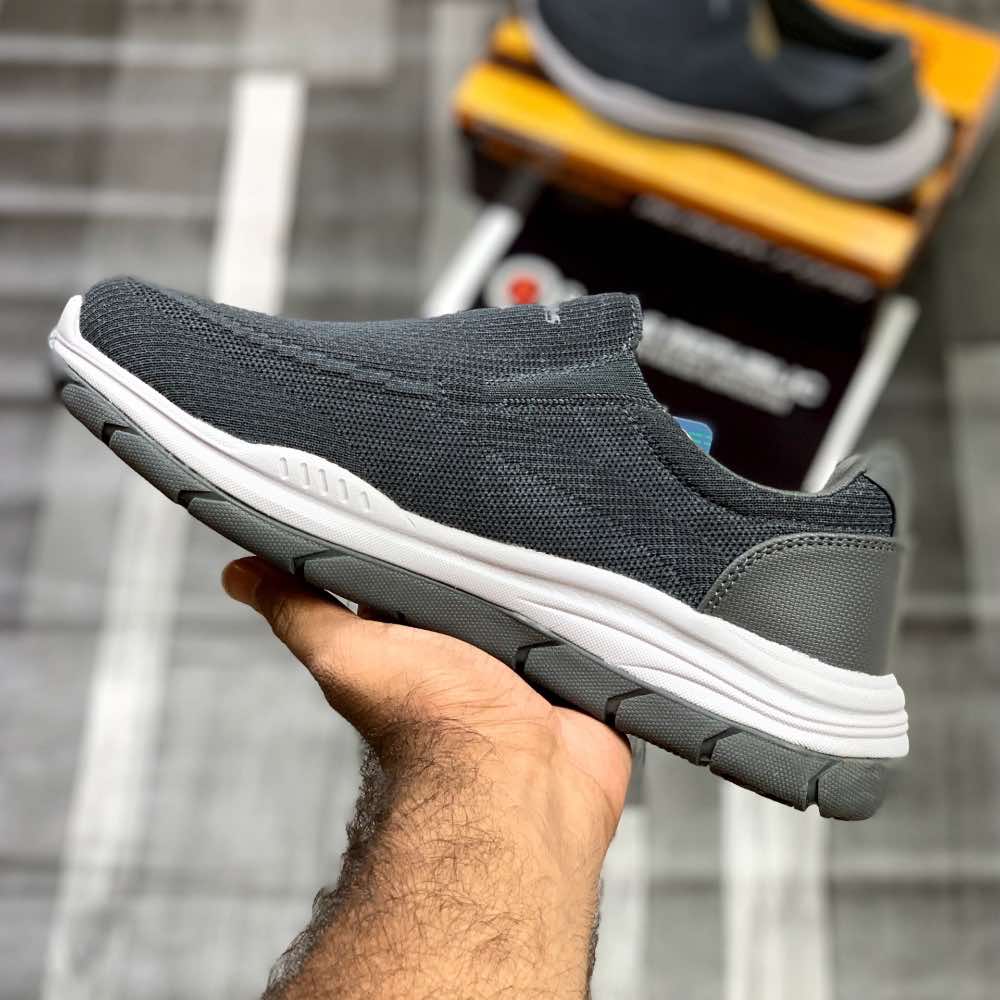Skecherrs Relaxed Fitt with Air-Cooled "Grey" - ShoesRepublic