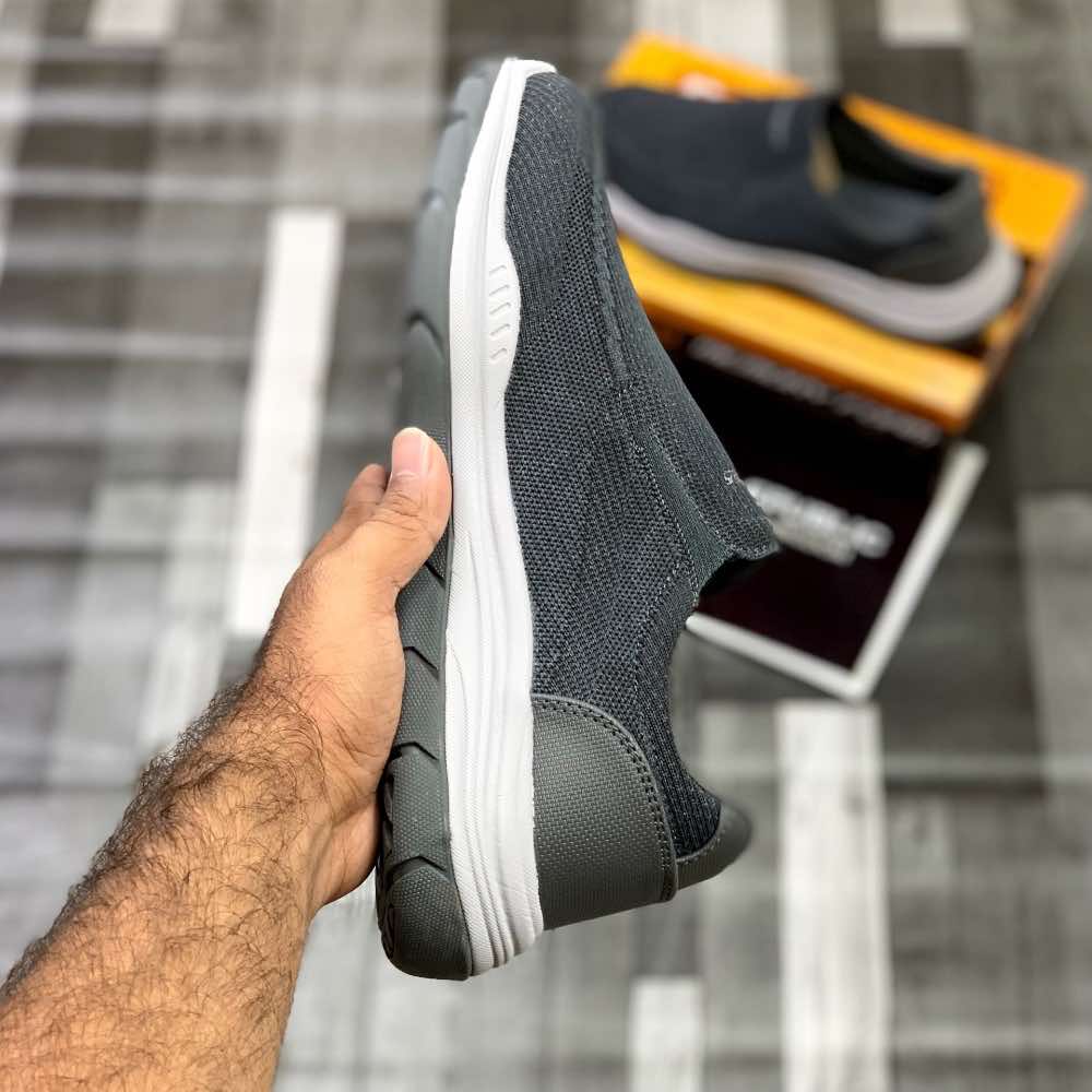 Skecherrs Relaxed Fitt with Air-Cooled "Grey" - ShoesRepublic