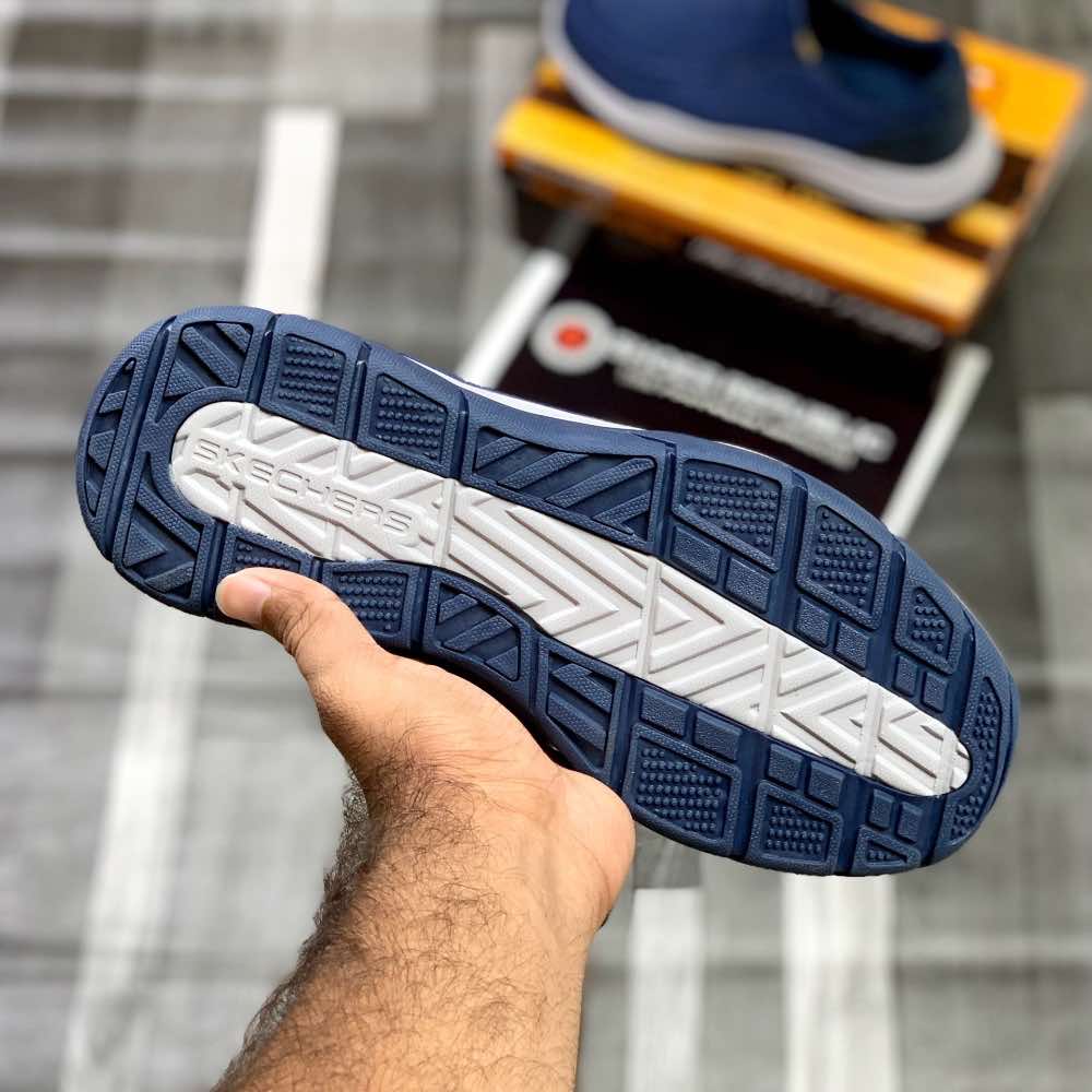 Skecherrs Relaxed Fitt with Air-Cooled "Navy" - ShoesRepublic