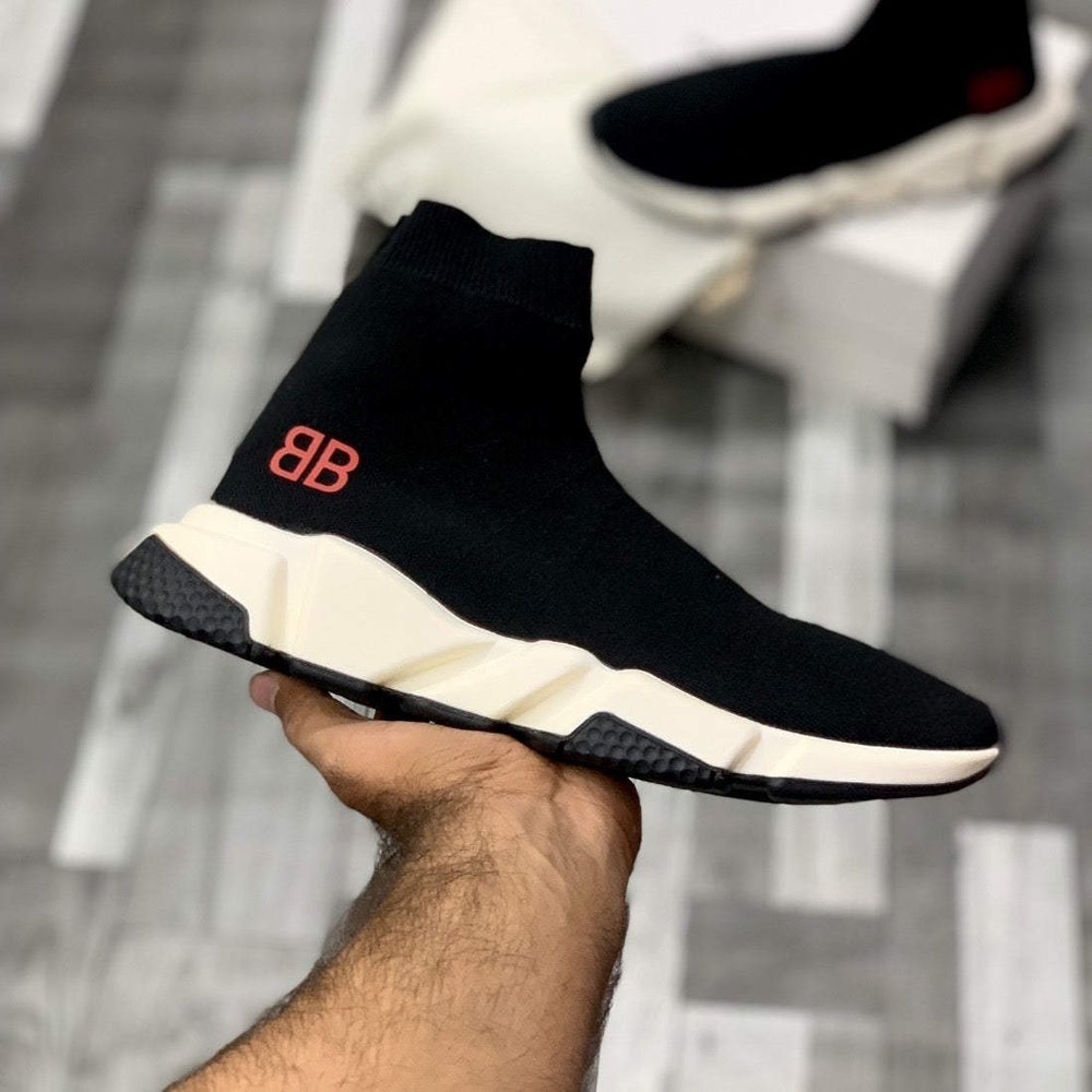 Speeed Traiiners BB x Mrr Porrter (Black-White) - ShoesRepublic