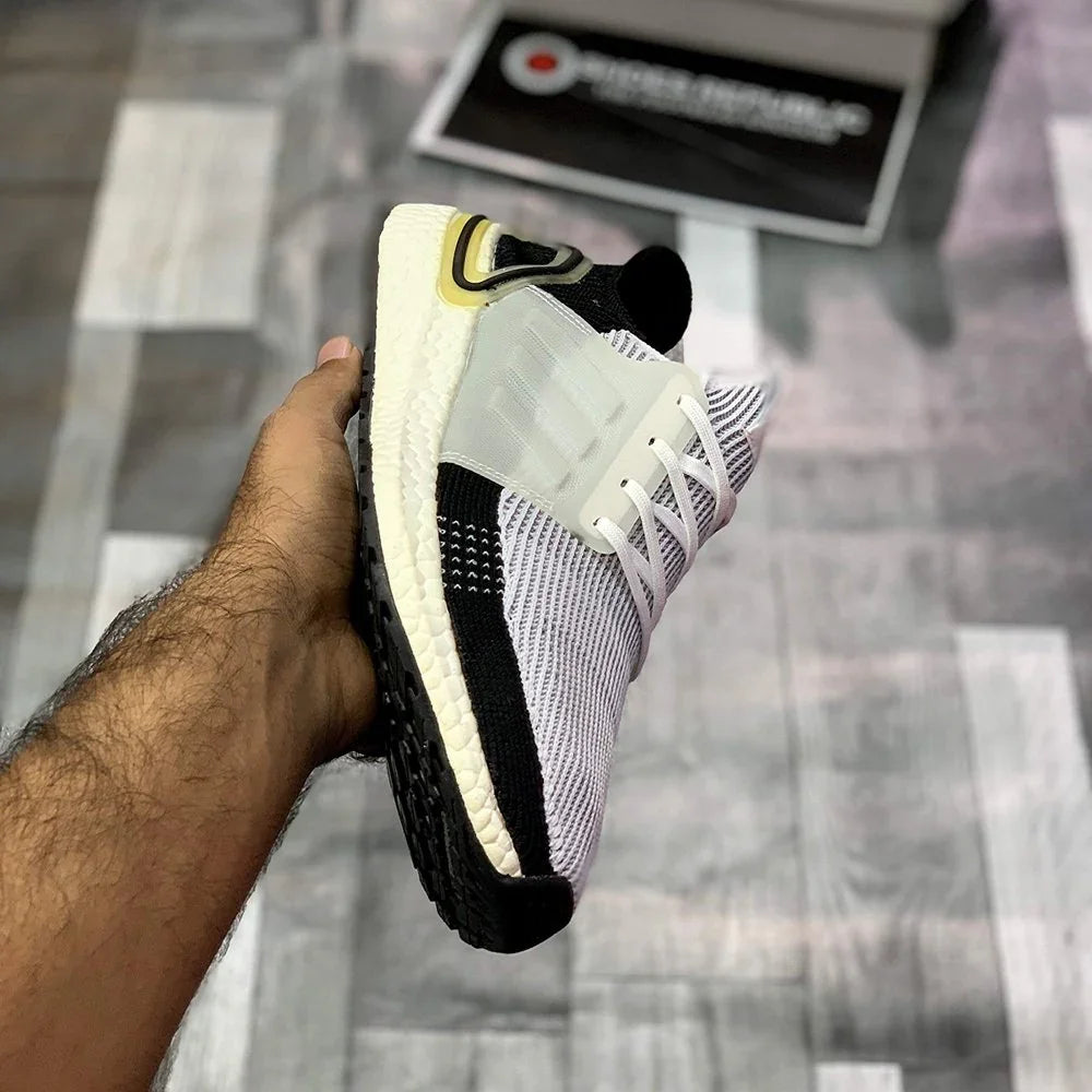 UB-19 Trainers Black White - Two-Tone Running Shoes - ShoesRepublic