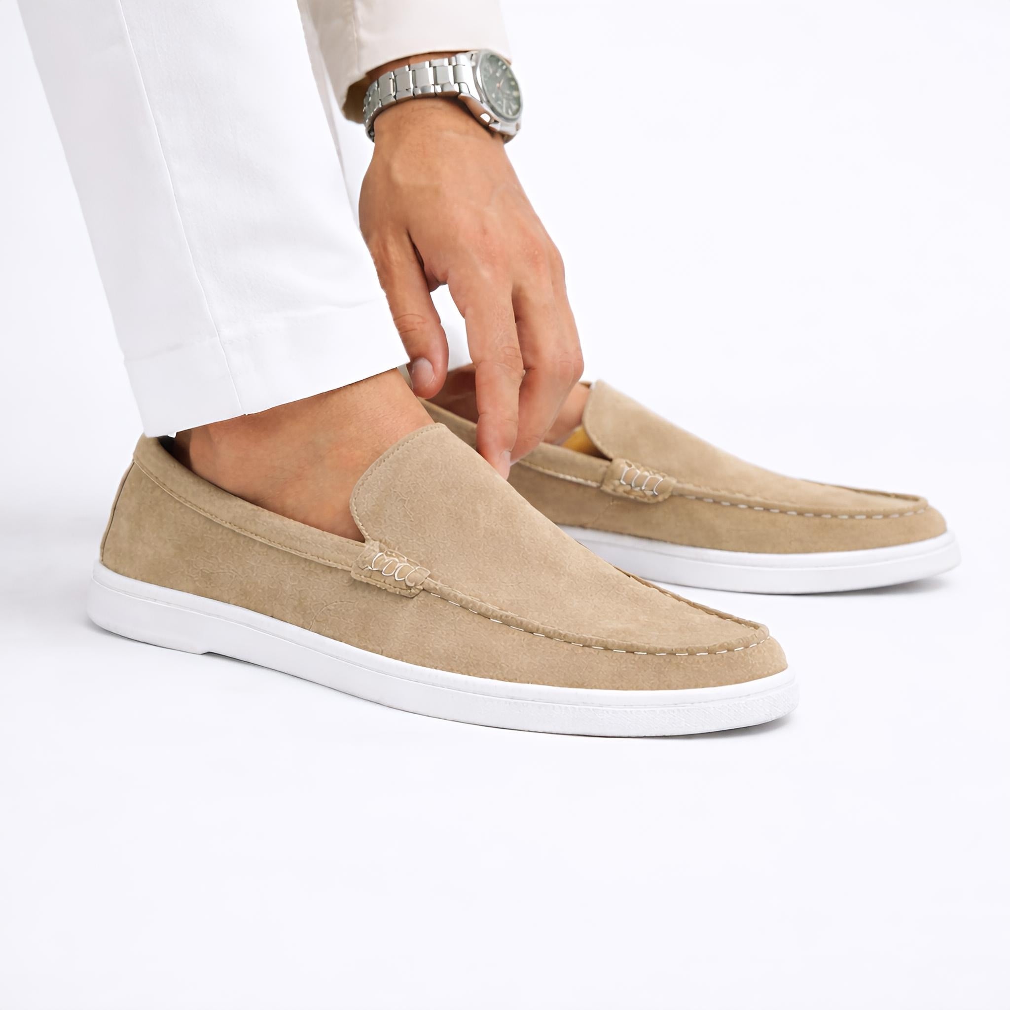 Suede Loafer Dune Suede- 100% Pure Suede Leather