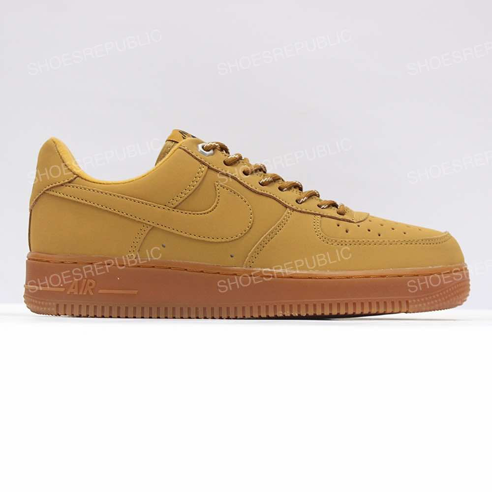 Nike Air Force 1 Flax - Premium Suede Fall Shoes