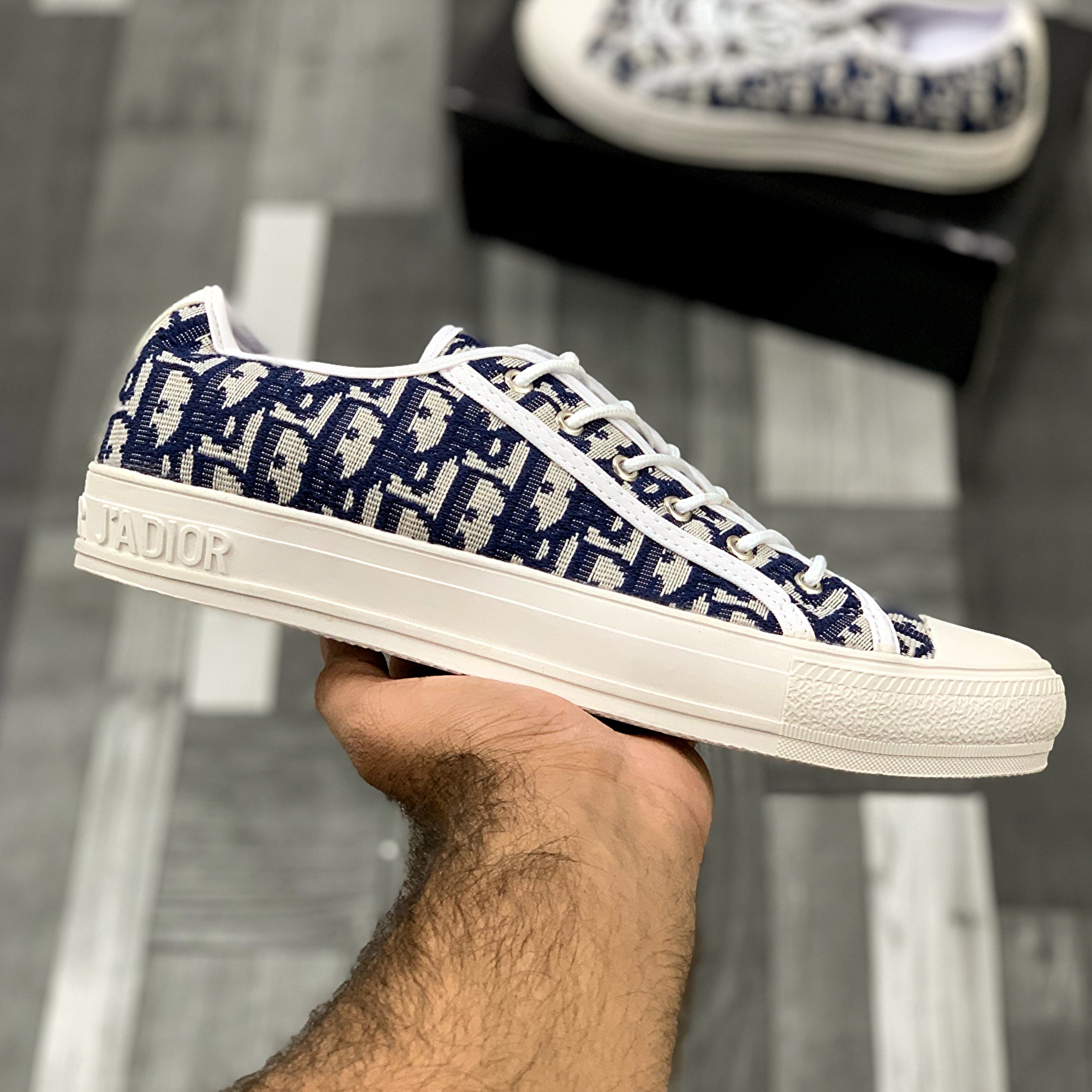 Walk’n’Diiorr Lace-up Sneakers (Navy)