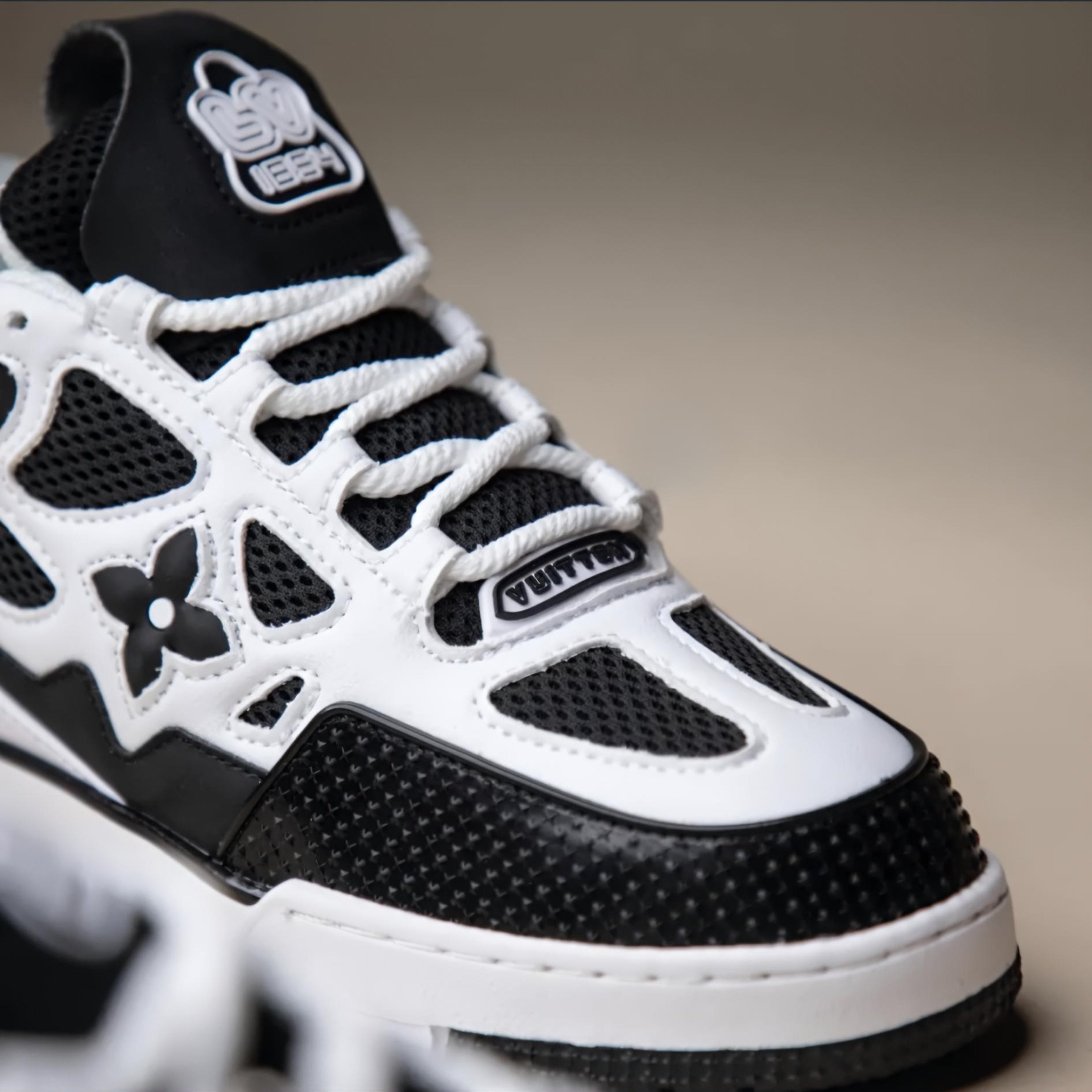 Lo-Vi Skate Sneakers (White Black) Premium Batch