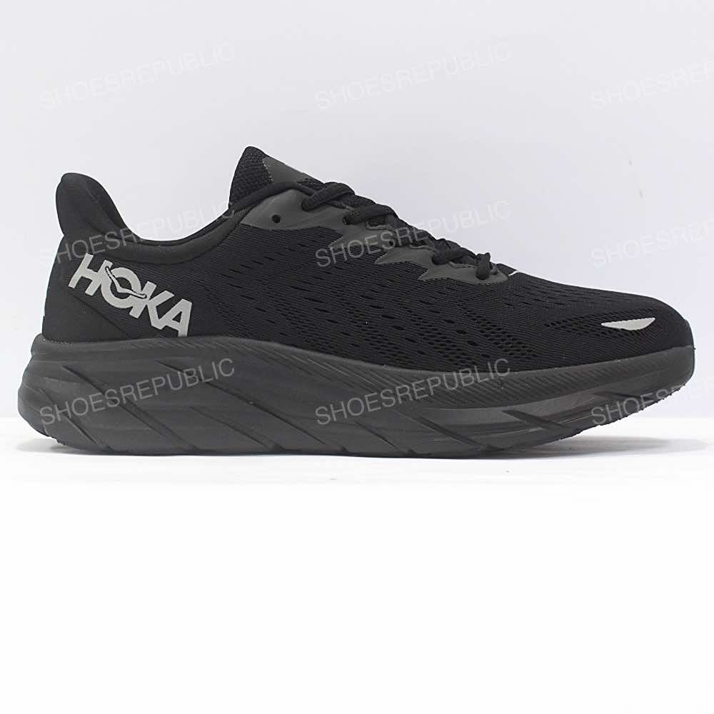 Hoka Clifton 8 Triple Black - All-Black Running Shoes
