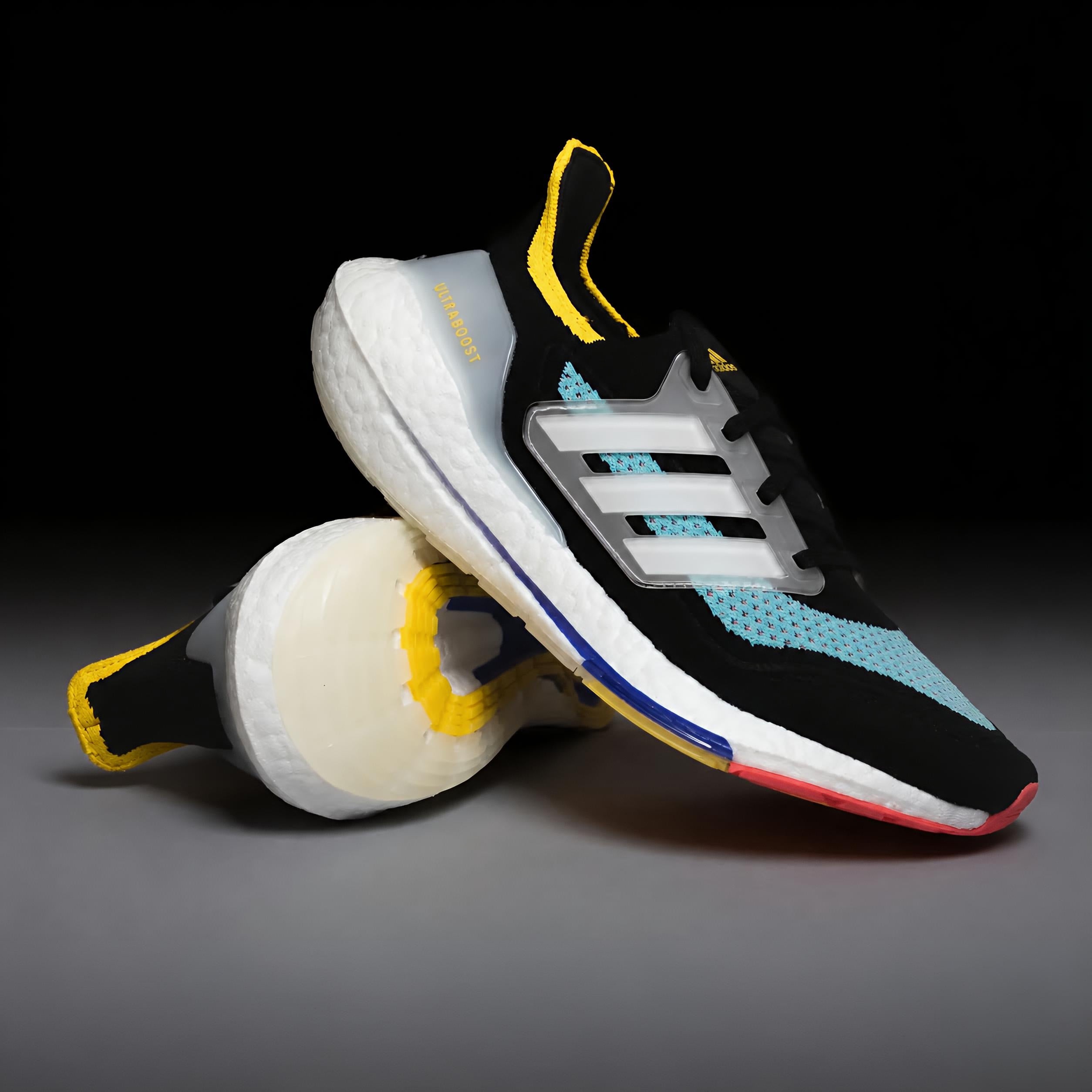 Adi Ultraboost-21 (Black Pulse Aqua)
