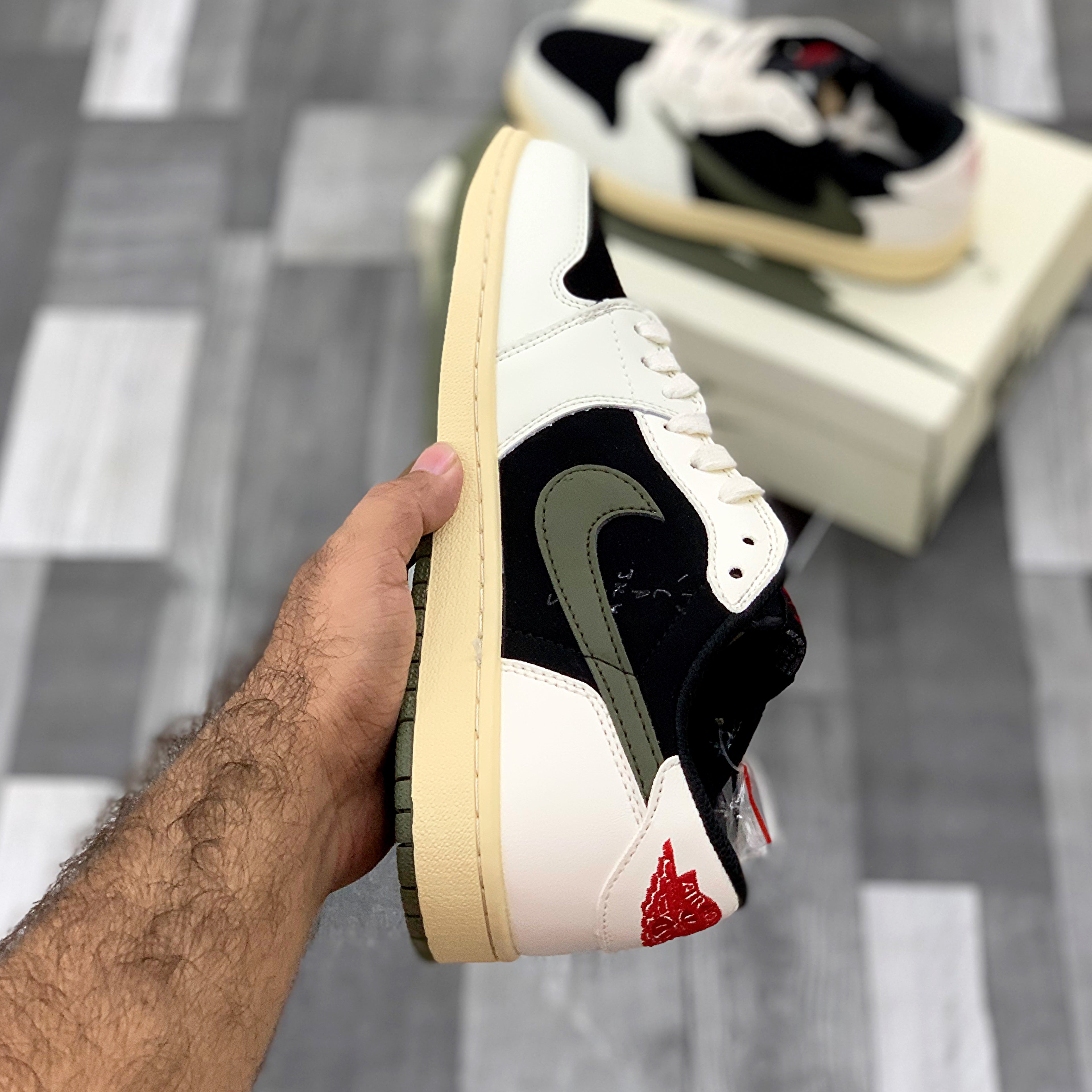 green travis scott jordan 1